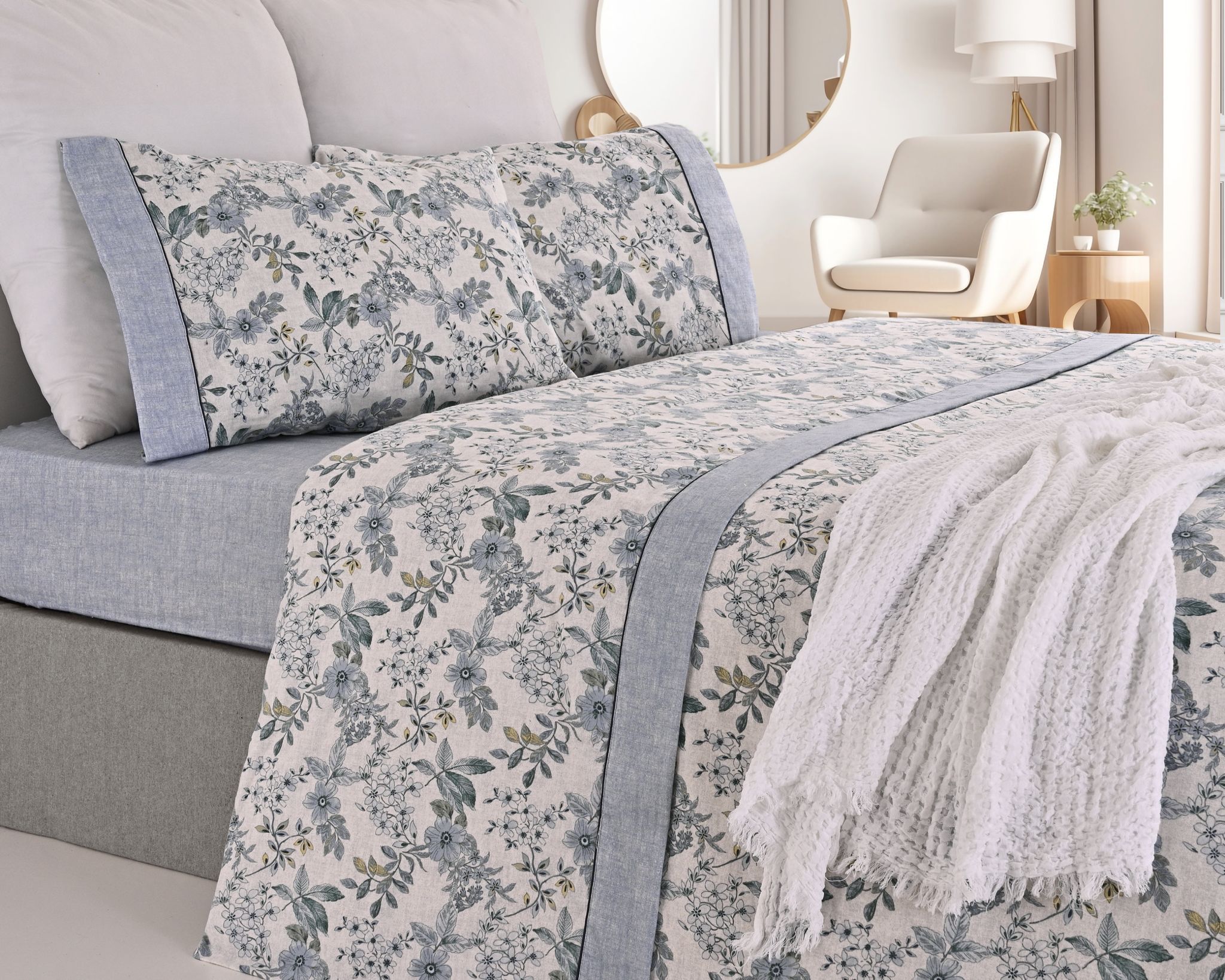 Jogo de Lençóis de Flanela Luar Silvestre