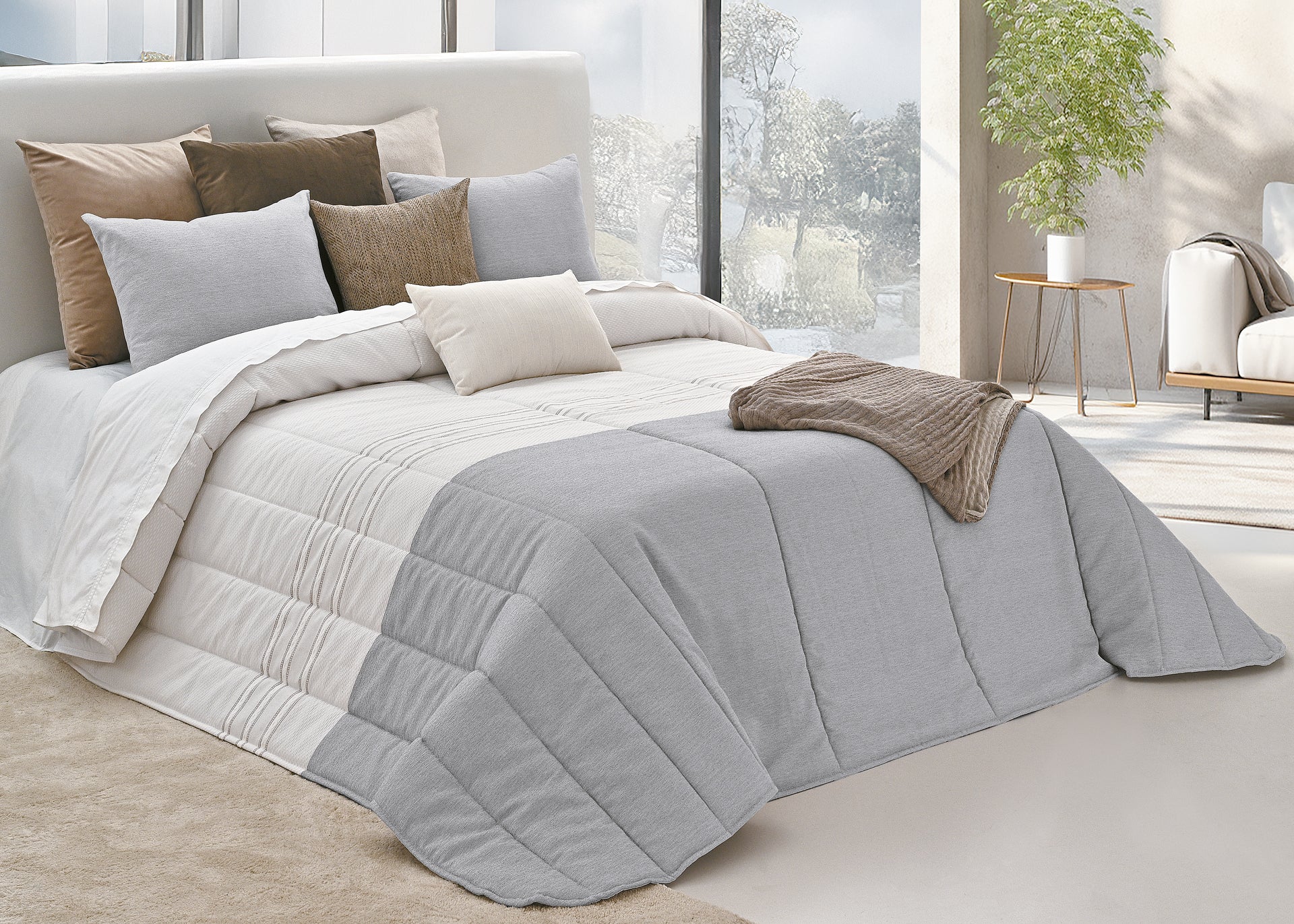 Edredom Ardea - Cinza
