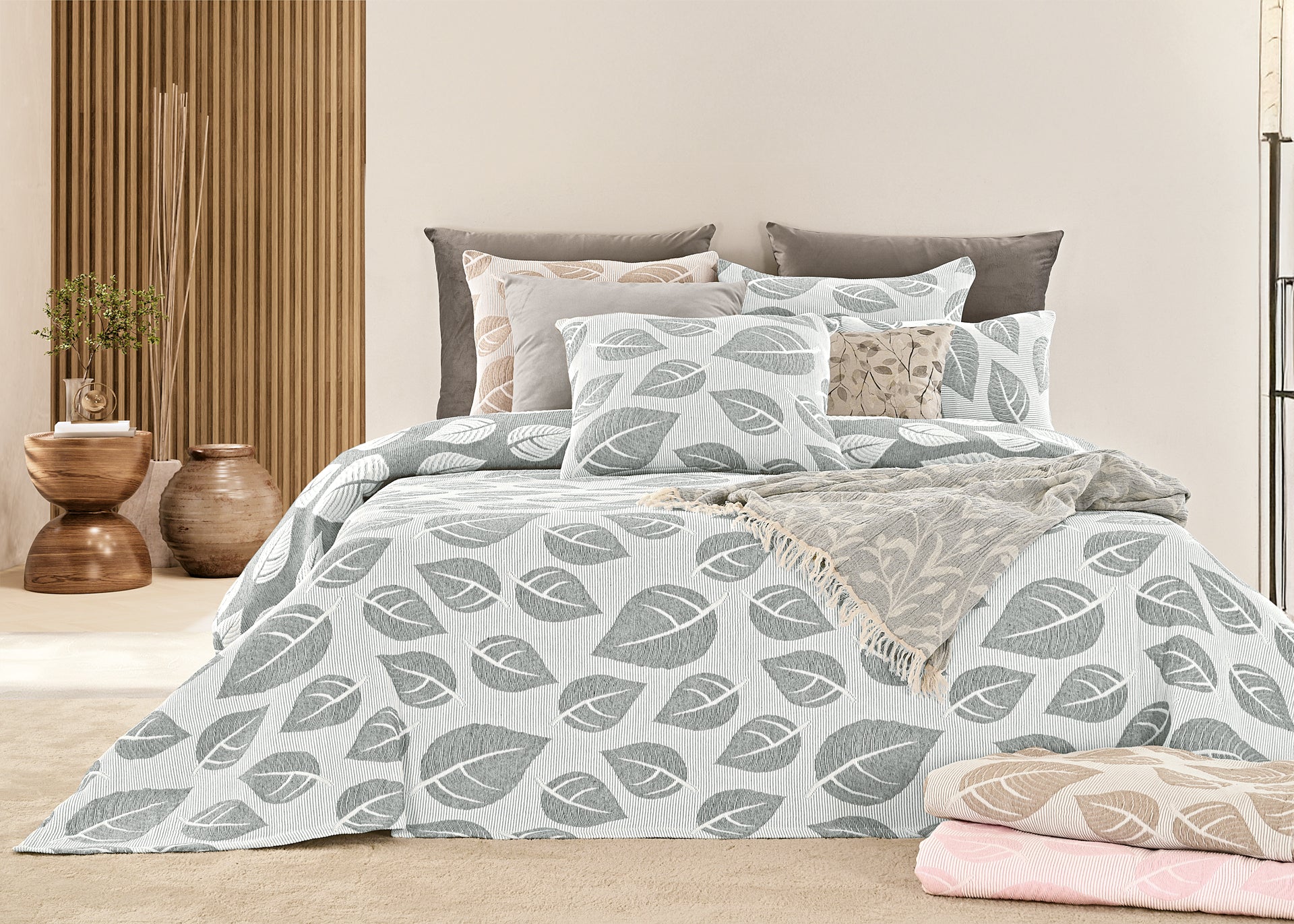 Colcha Santi - Cinza