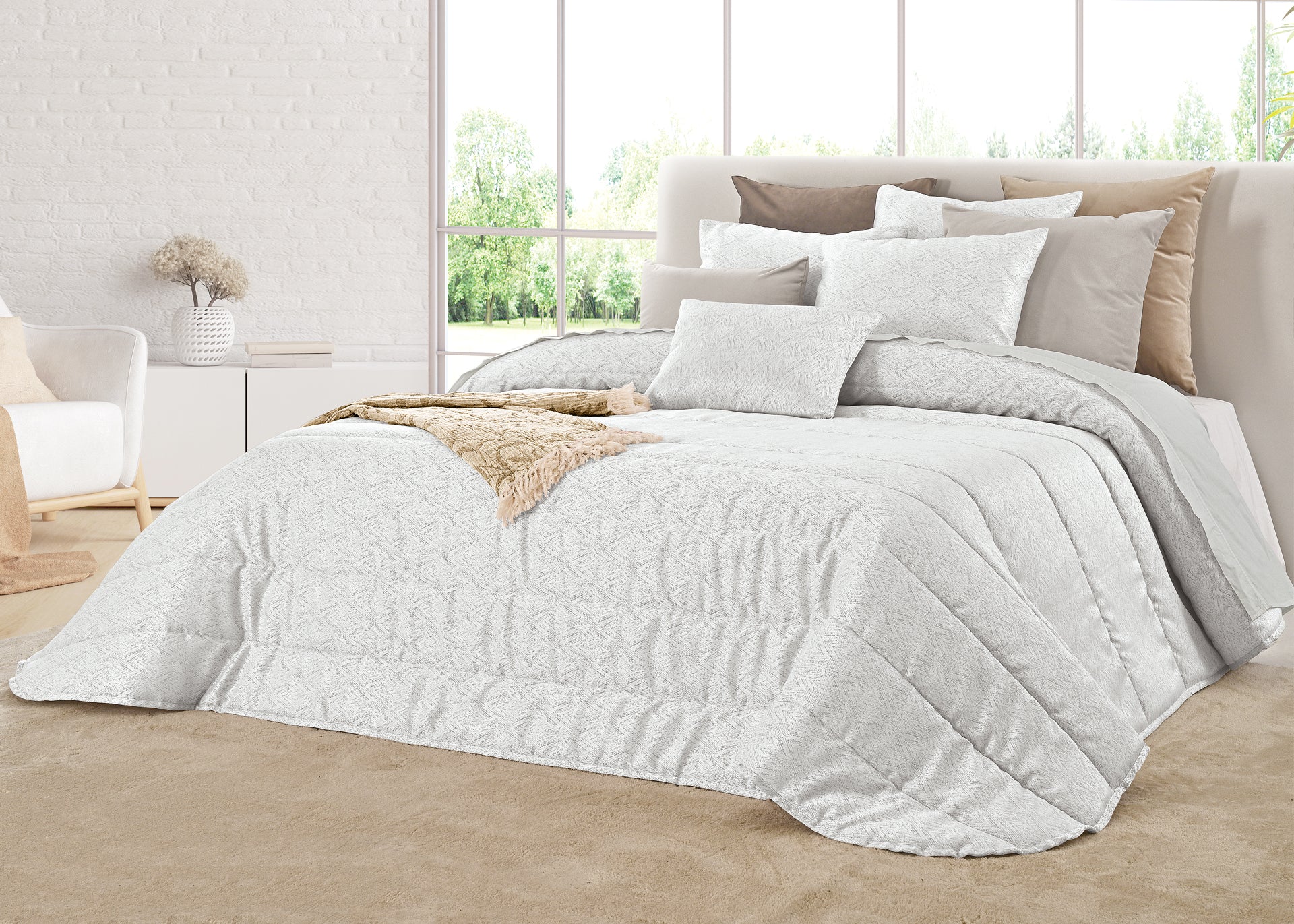 Edredom Bastia - Branco