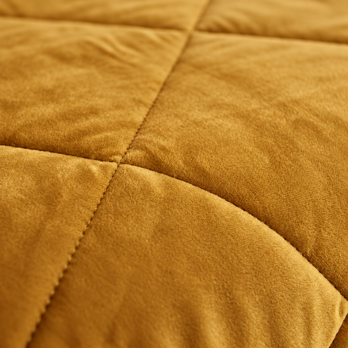 Edredão de Veludo e Borrego Velusoft Amarelo