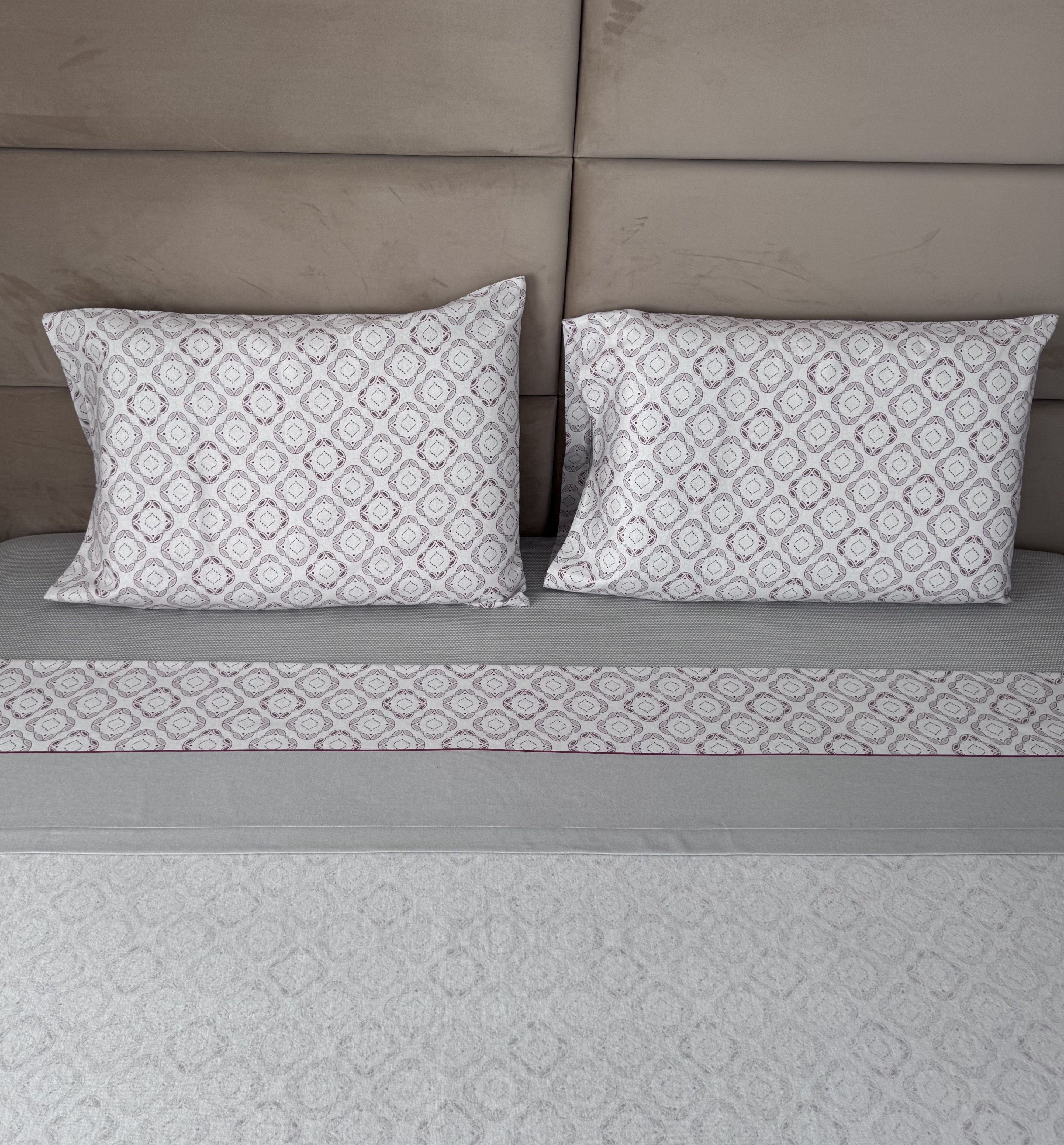 Lençóis de Cama Flanela Atlas Cinza