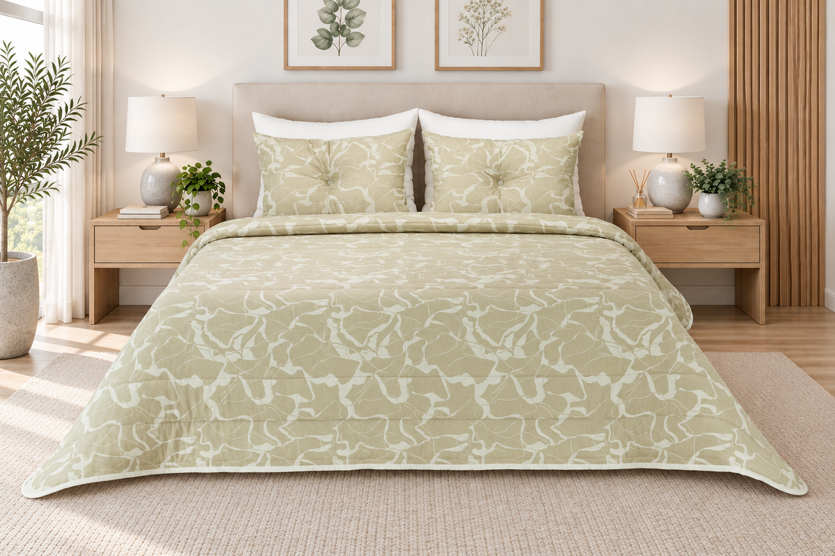 Edredão de Jacquard Calacatta Camel