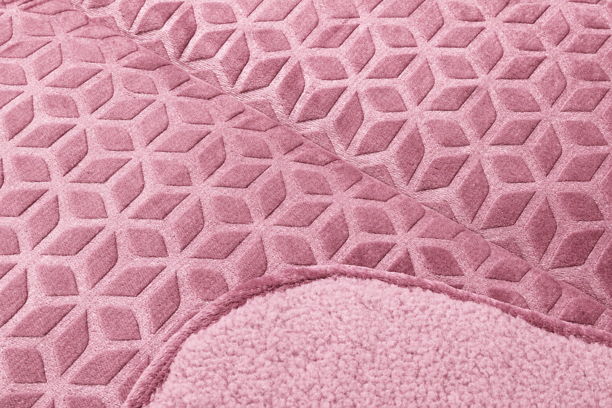 Edredom de Borrego Warm Cubo Rosa
