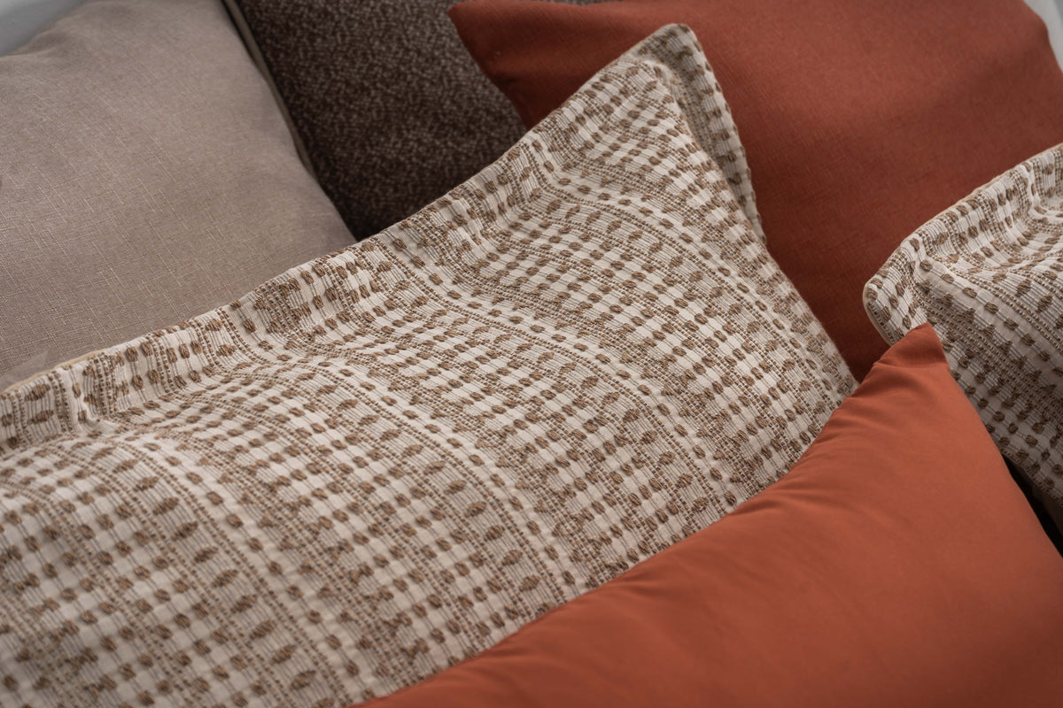 Colcha Jacquard Calen Camel