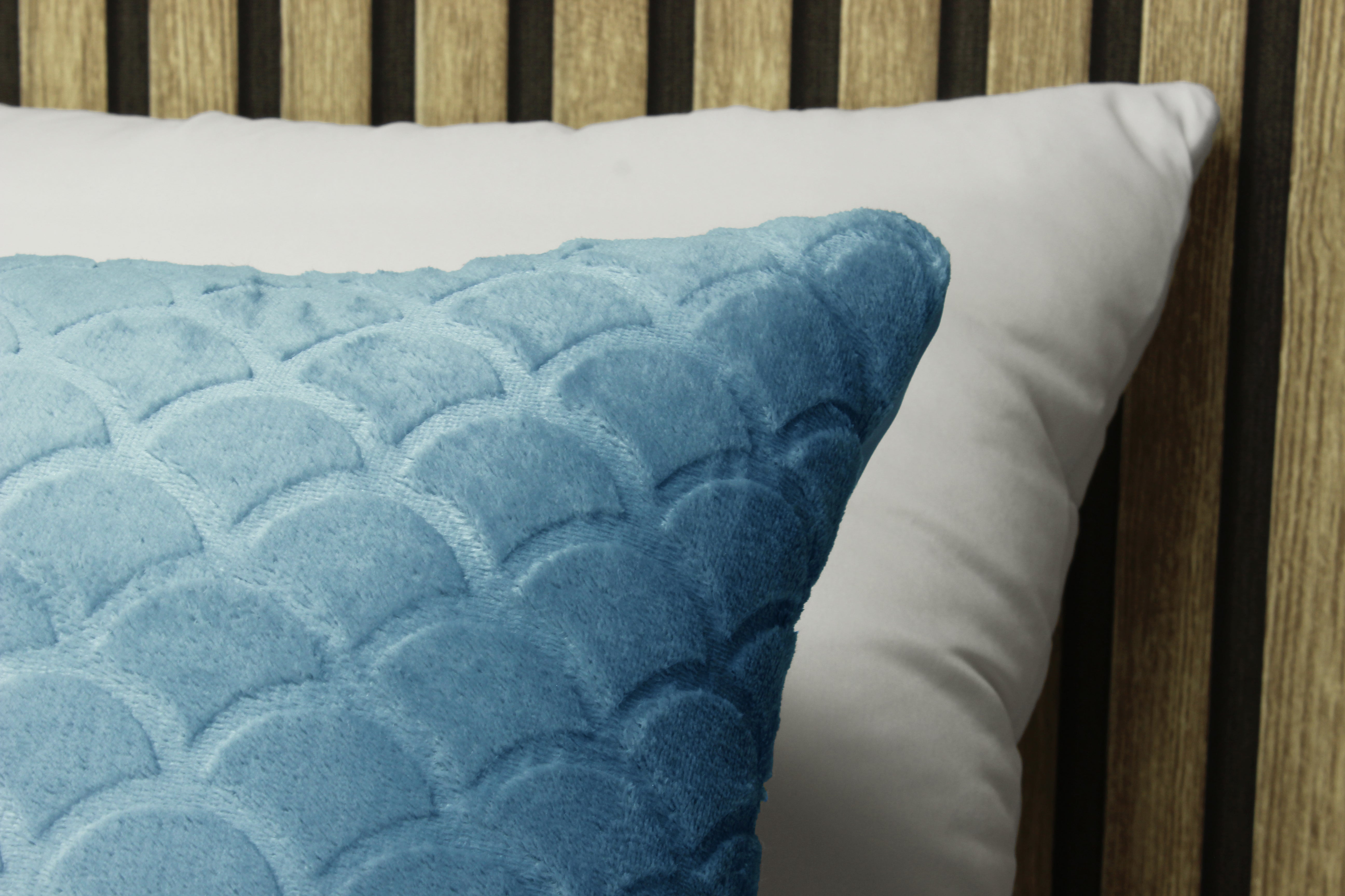Edredom de Borrego Warm Conchas Azul