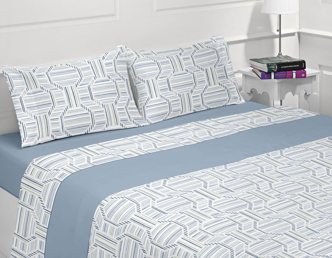 Jogo de Cama de Coralina Dante Azul