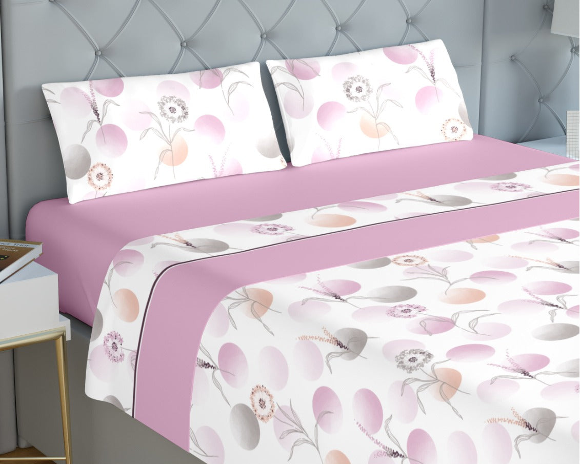 Jogo de Cama de Coralina Roterdão Rosa