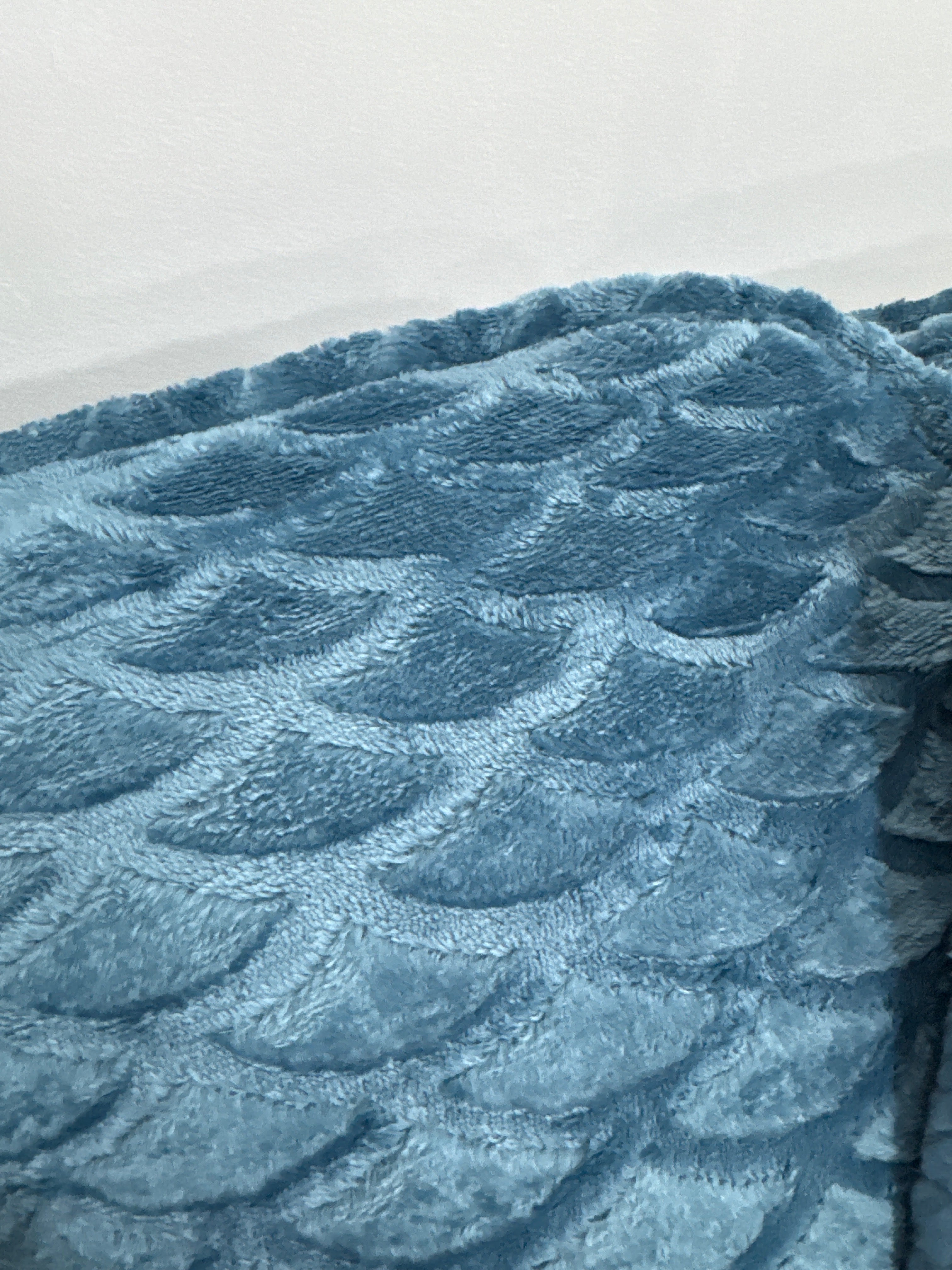 Edredom de Borrego Warm Conchas Azul