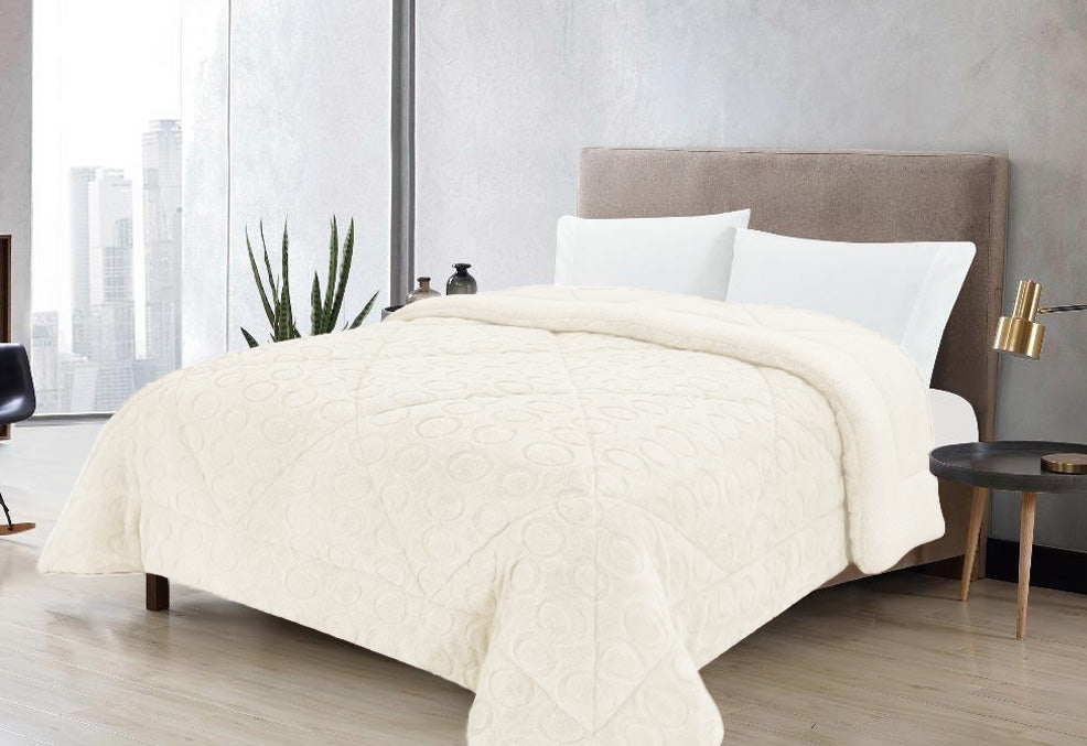 Edredom Pelo de Borrego Dunas Pérola