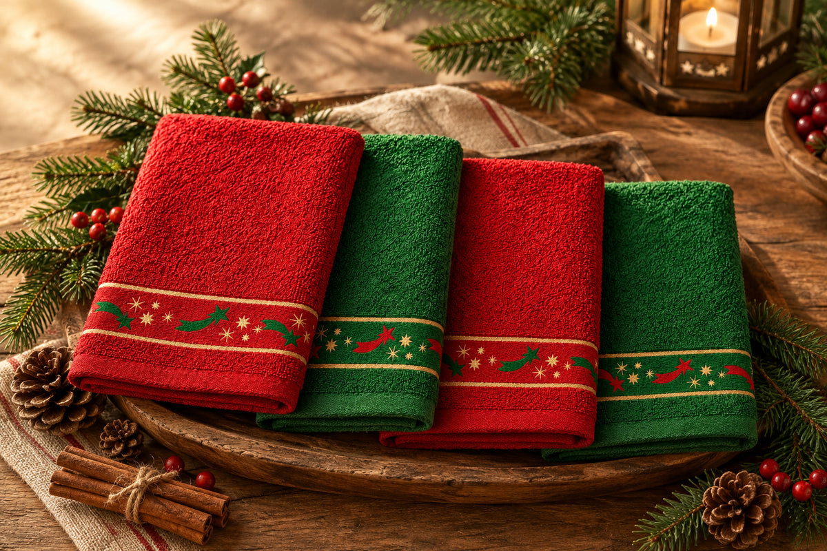 Panos de Cozinha de Natal Estrela