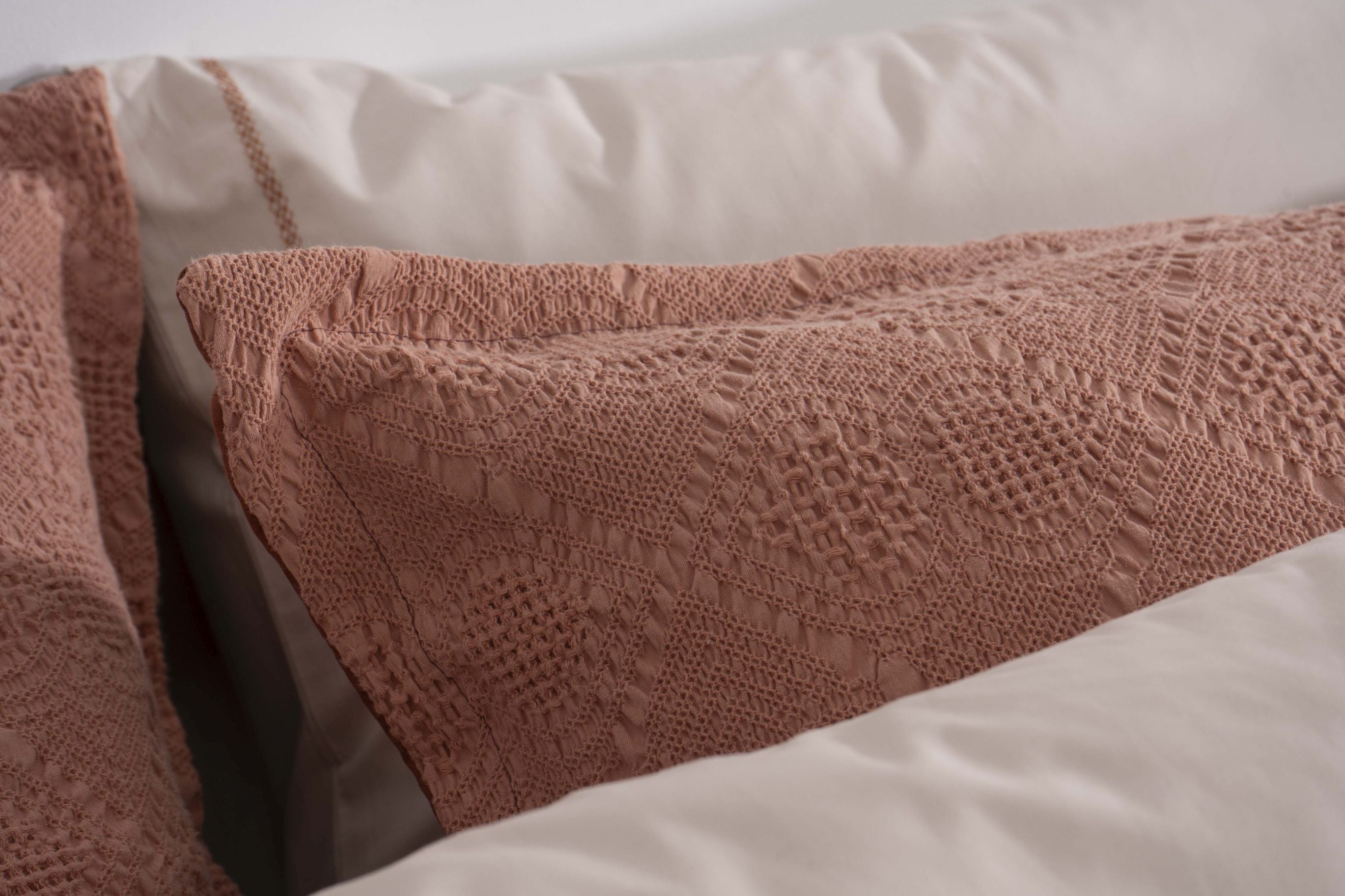 Colcha Frésia - Terracota