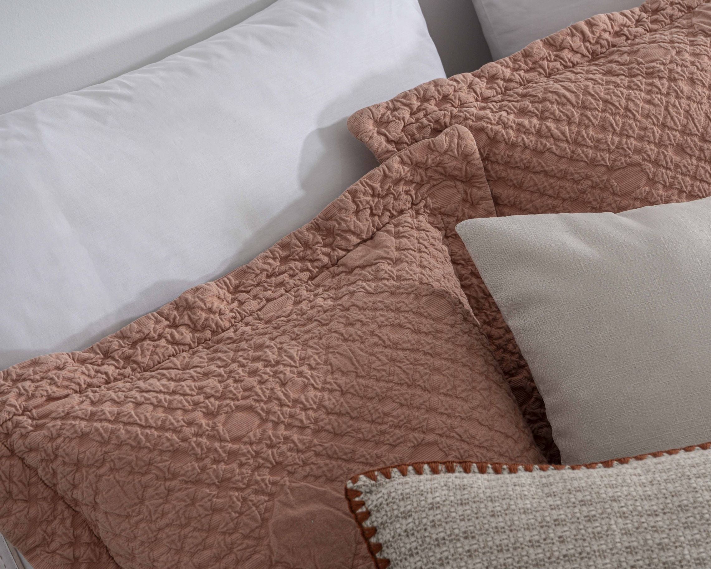Colcha Jacquard Gengibre Terracota