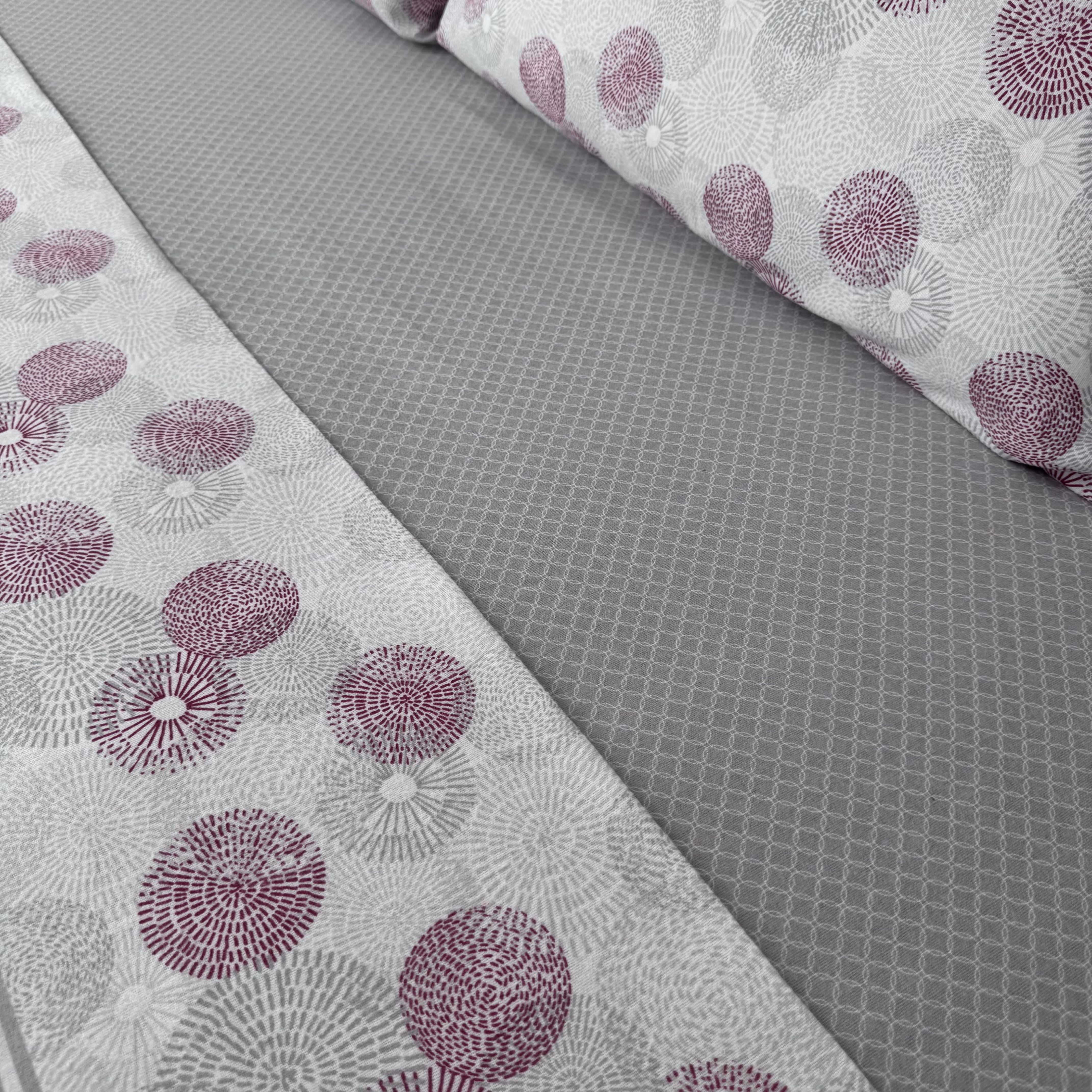Lençóis de Cama Flanela Bloom Cinza