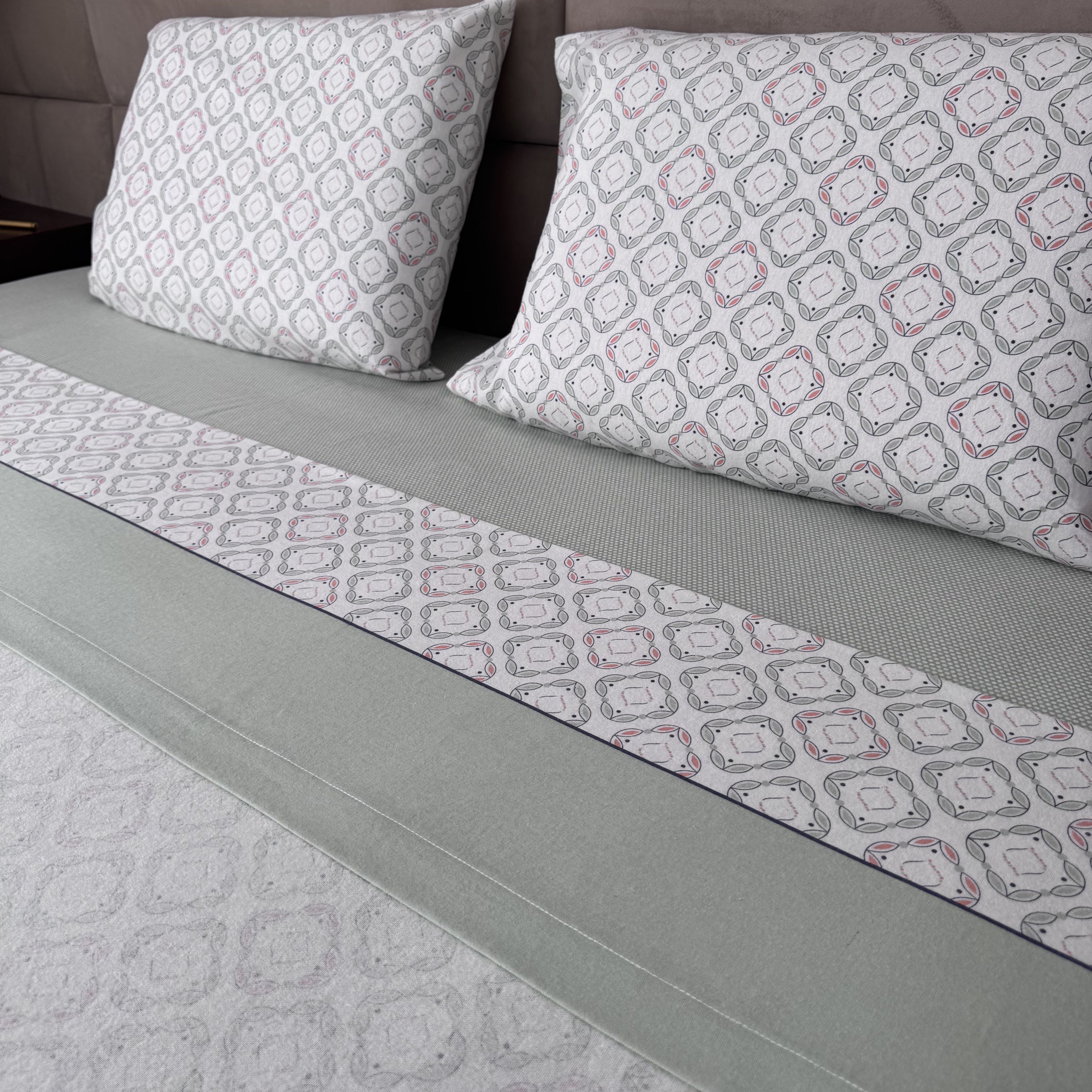 Lençóis de Cama Flanela Atlas Verde