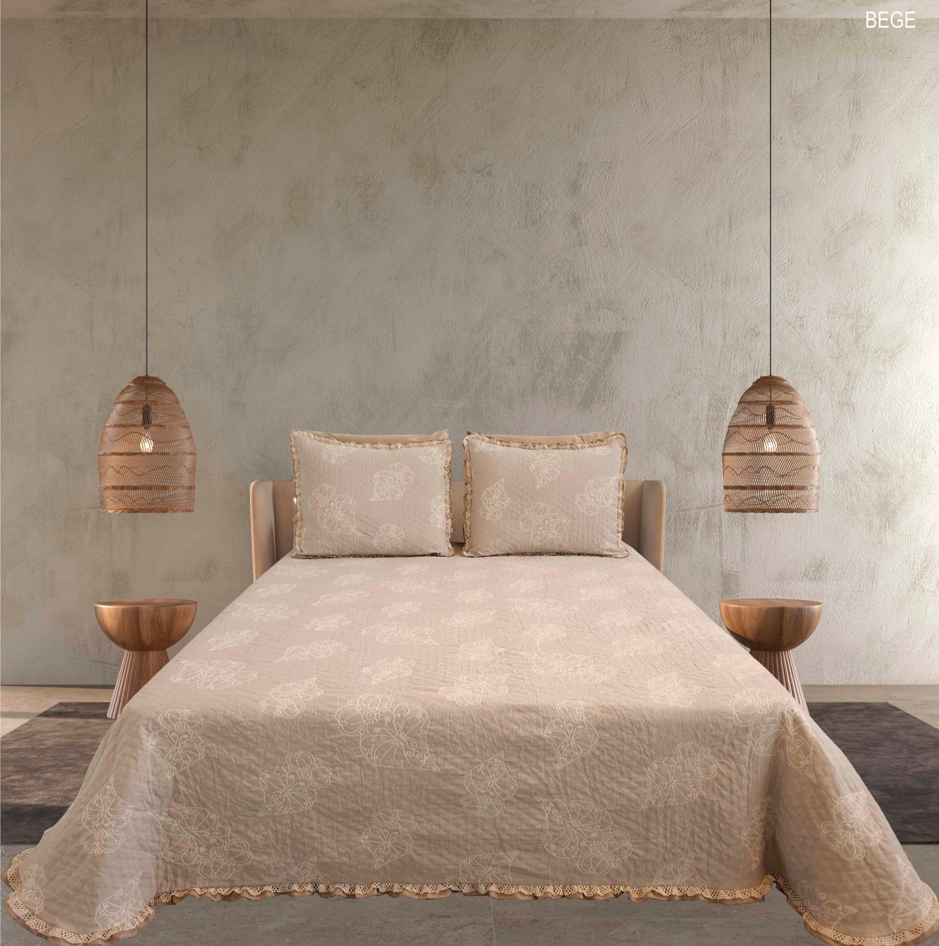 Colcha Valença - Bege