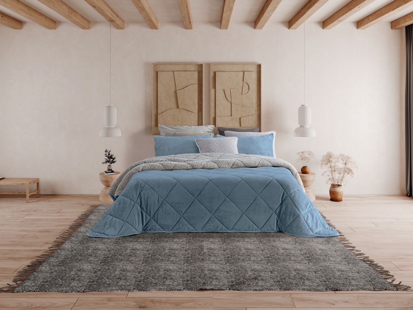 Edredom Jarju Interior com Sherpa