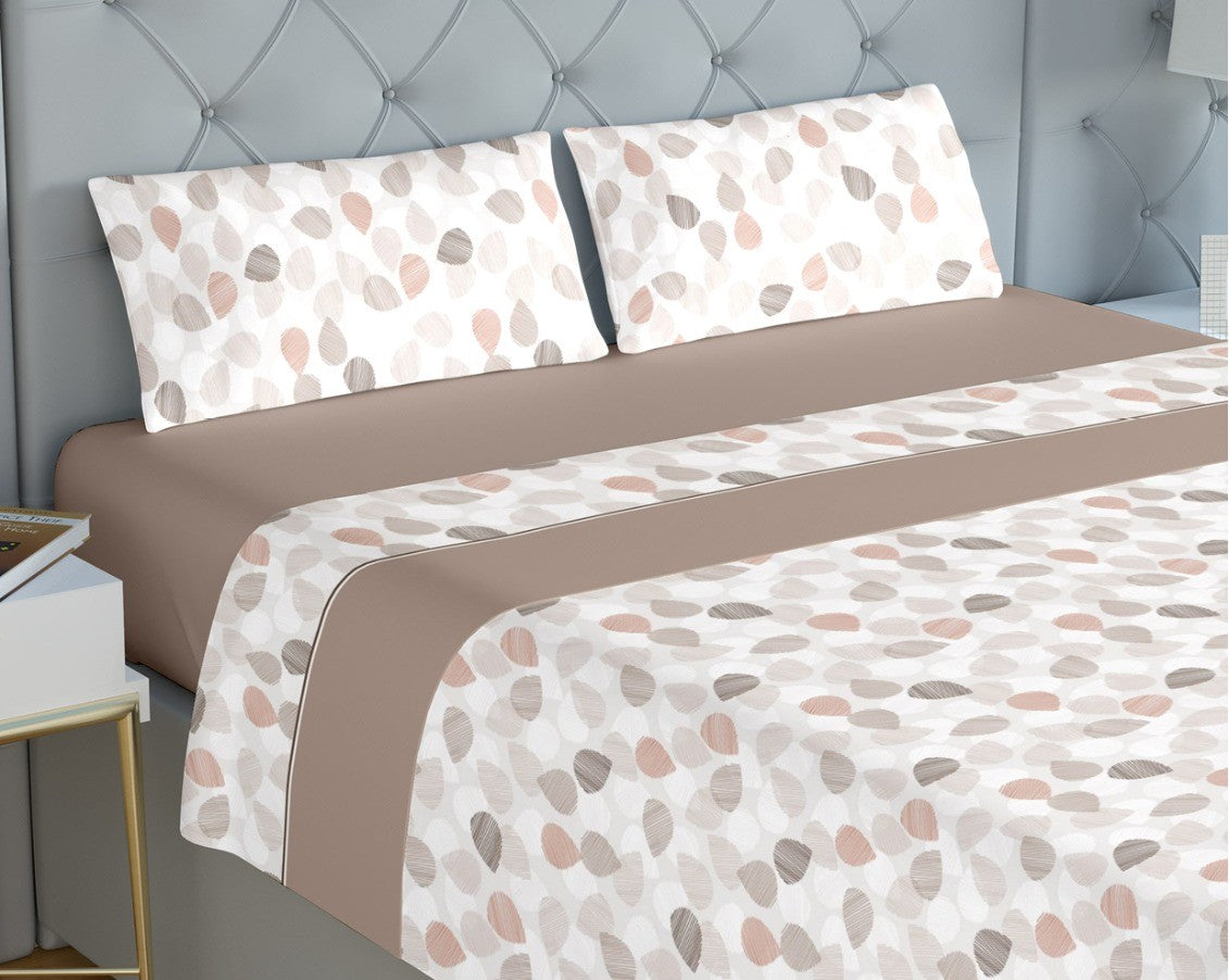 Lençóis de Cama Coralina Lyra Bege