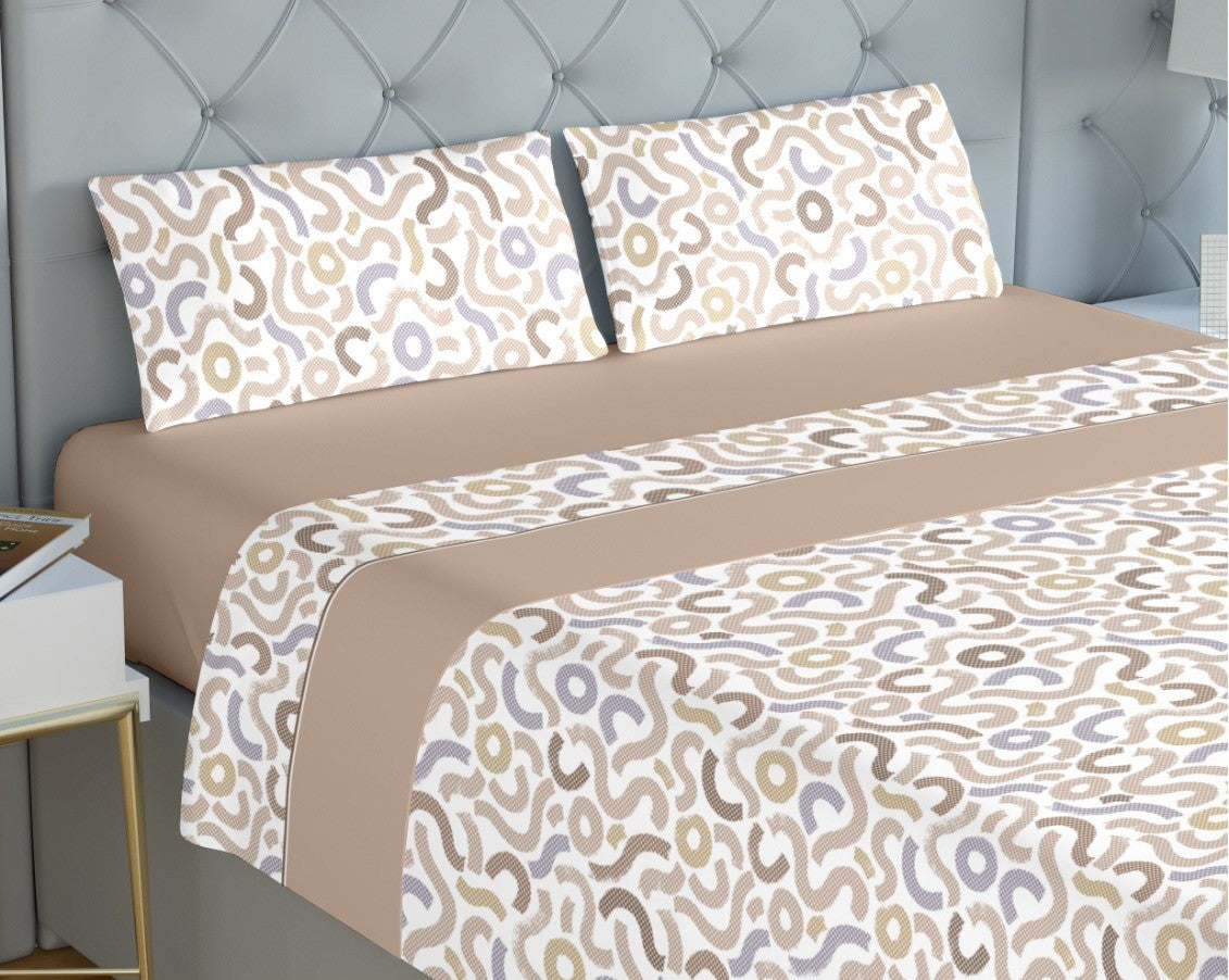 Lençóis de Cama Coralina Magda Bege