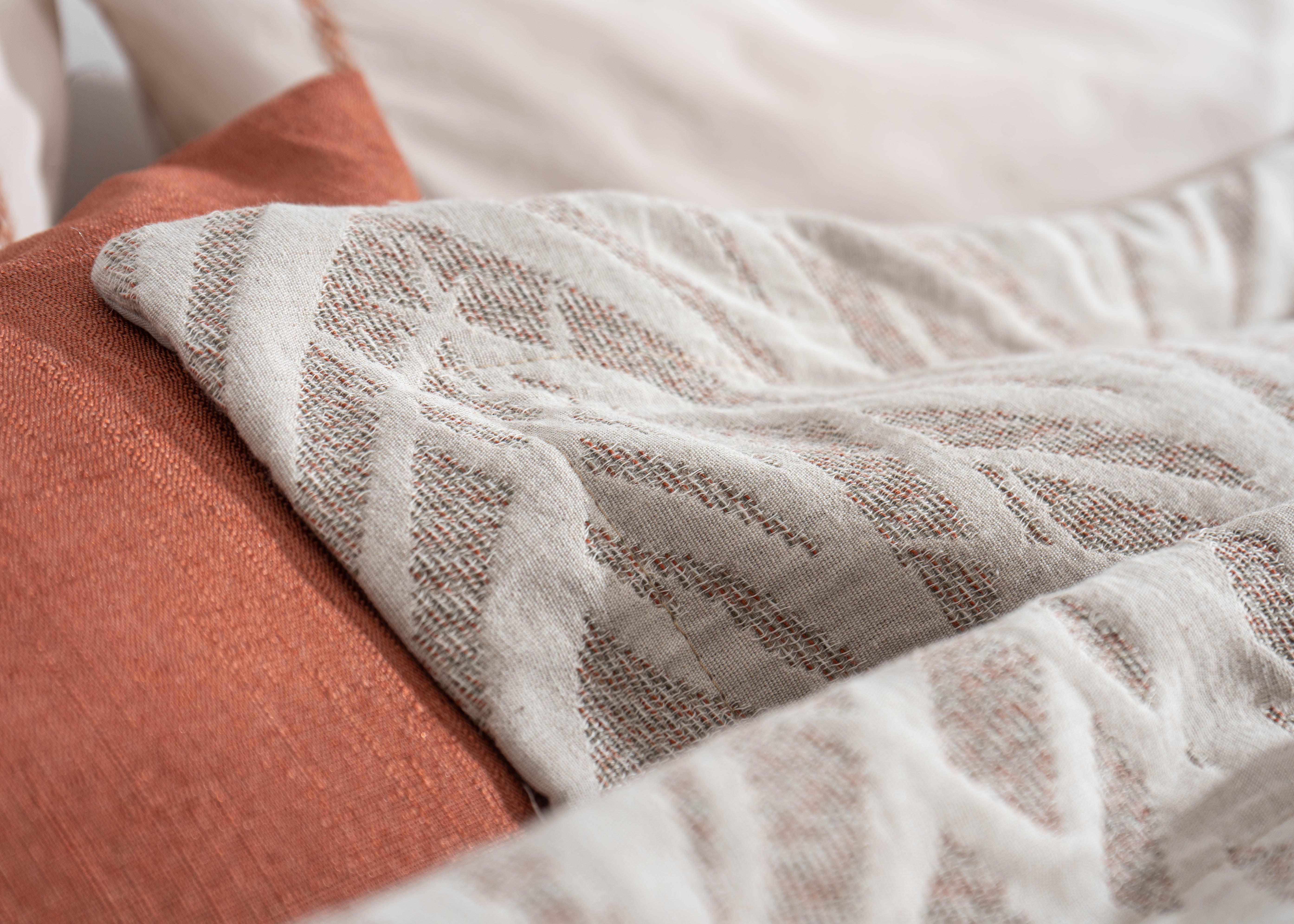 Colcha Jacquard Marco Bege