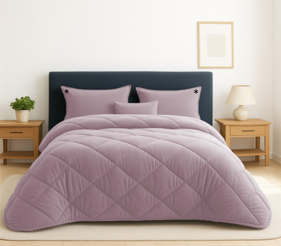 Edredom de Veludo Velux Rosa