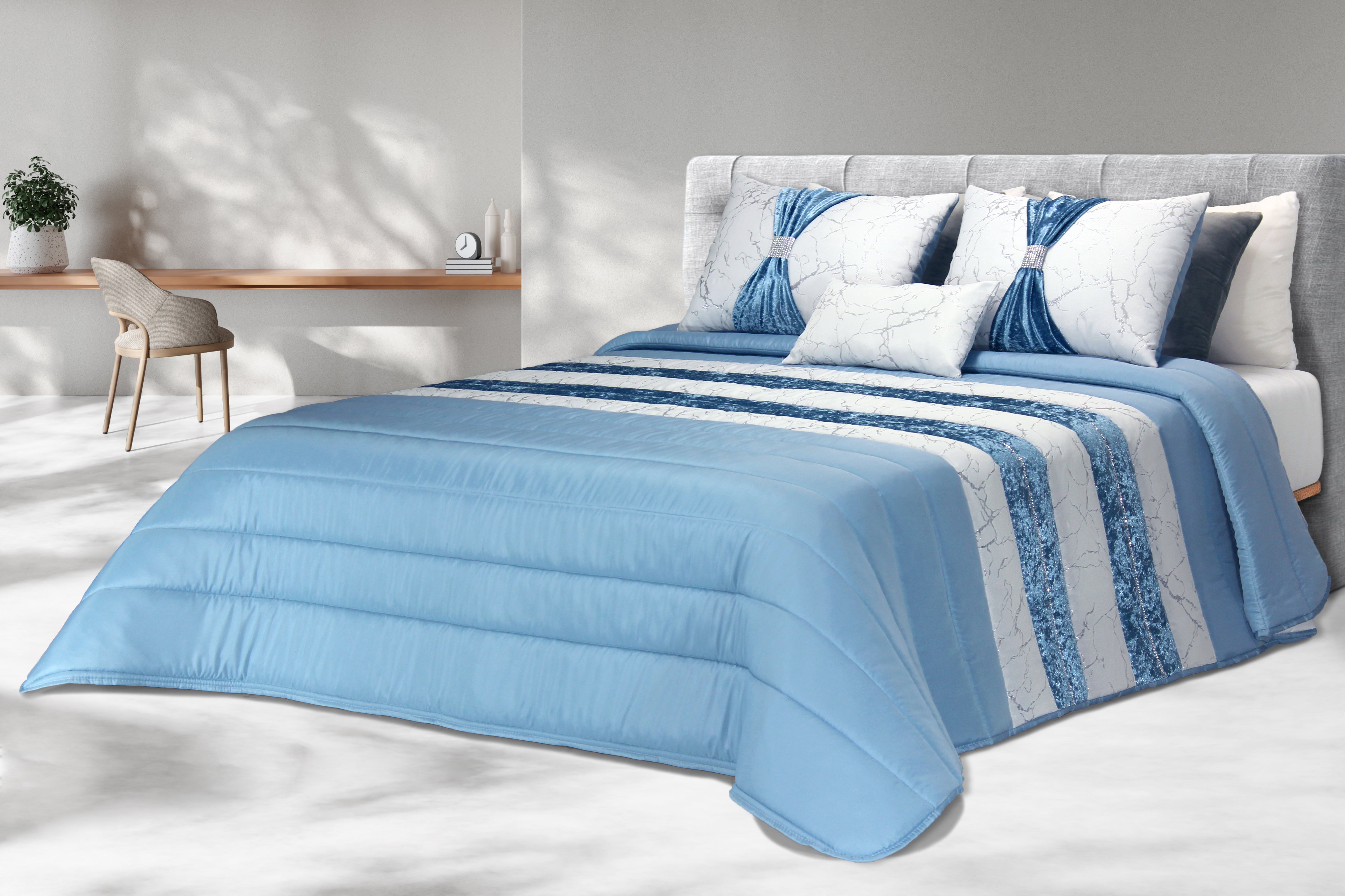 Edredom Murano Azul Celeste