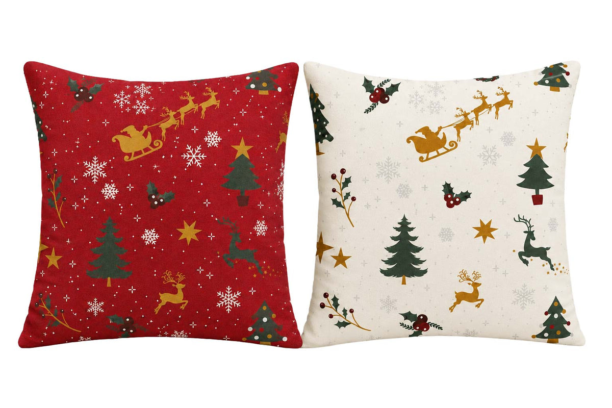 Almofada Decorativa de Natal Noela Vermelho