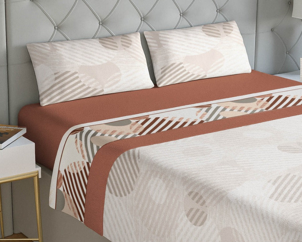 Jogo de Cama de Coralina Malika Terracota
