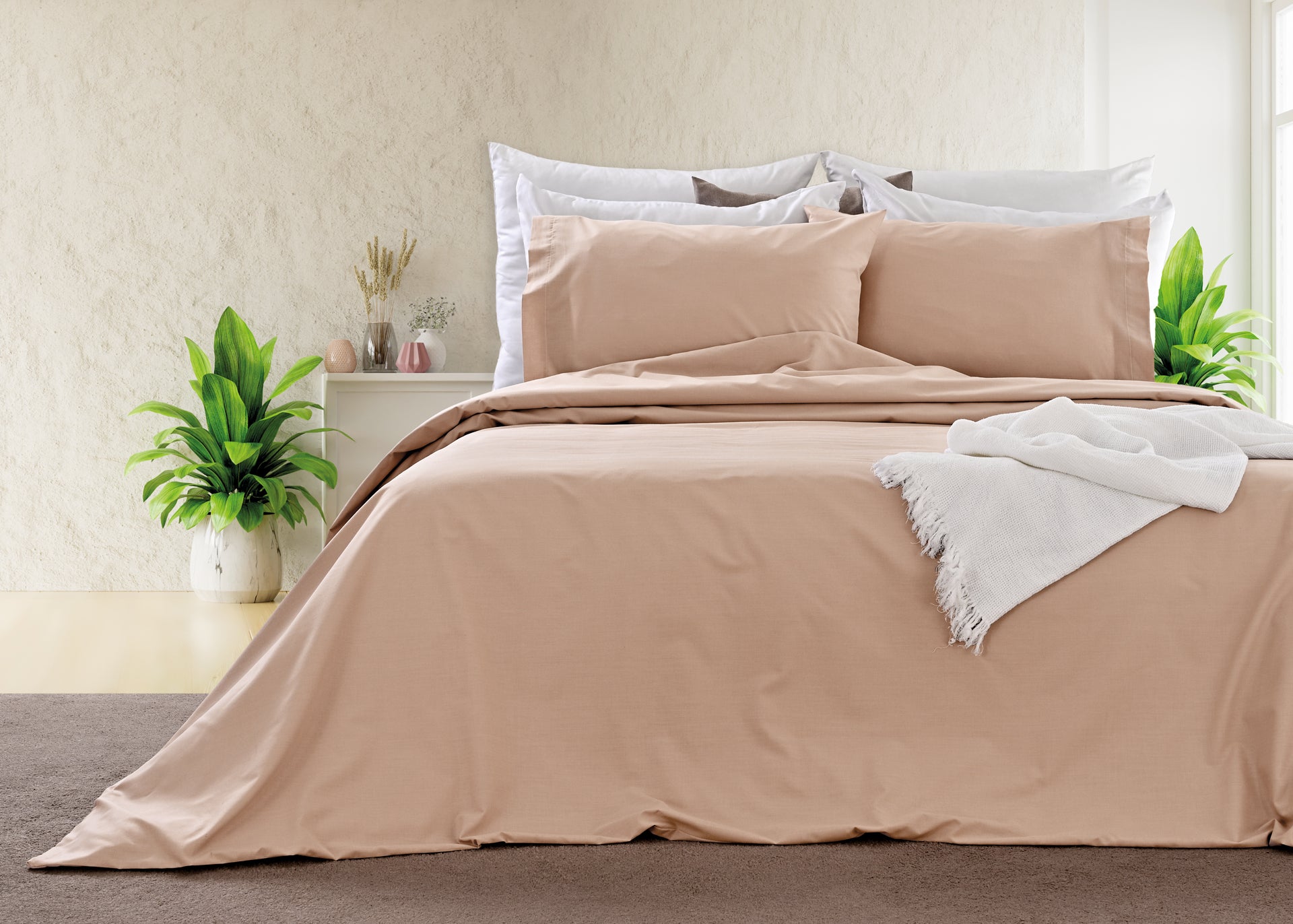 Capa de Edredom Para Hotelaria Classic Taupe