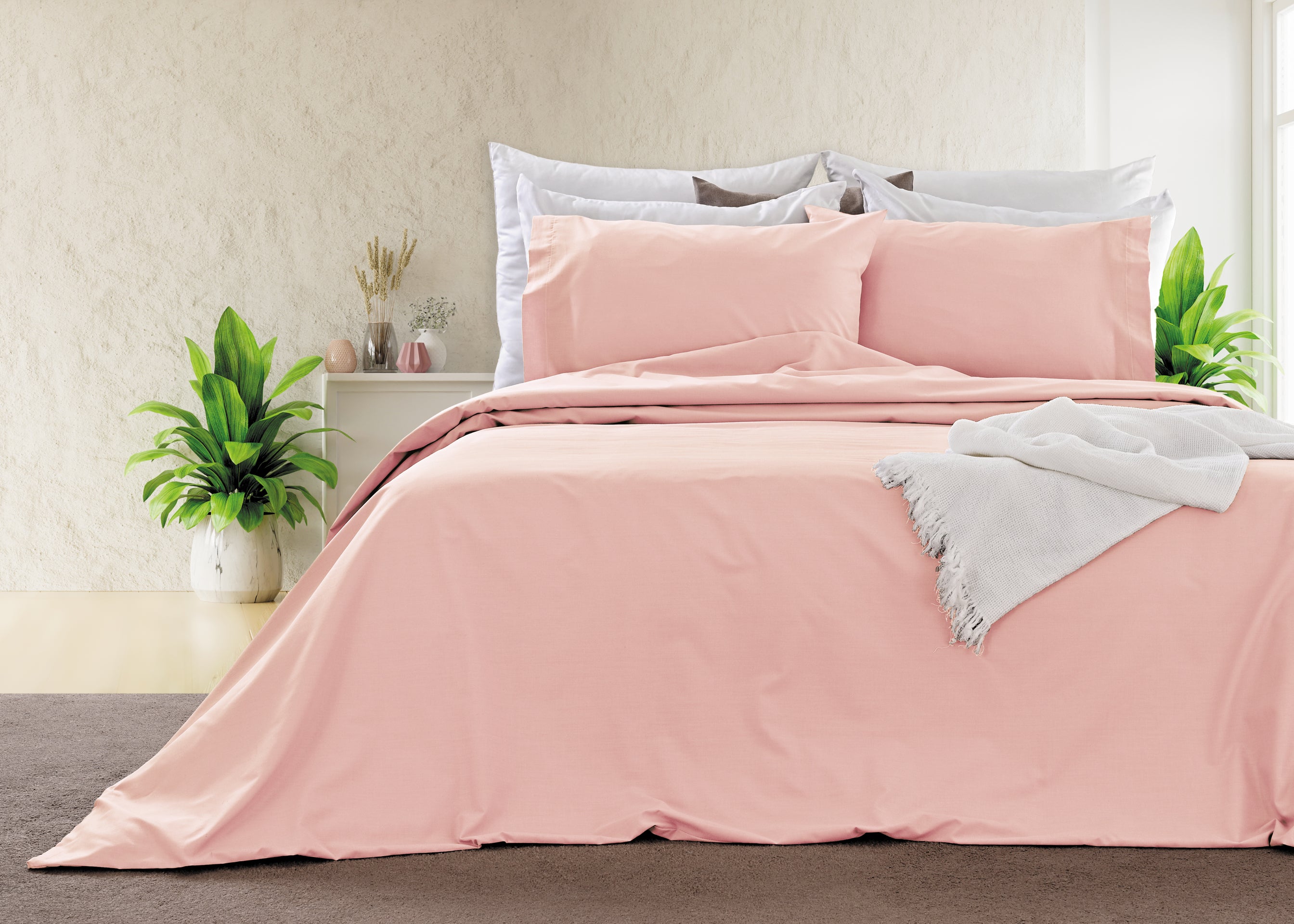 Capa de Edredom Para Hotelaria Classic Salmão