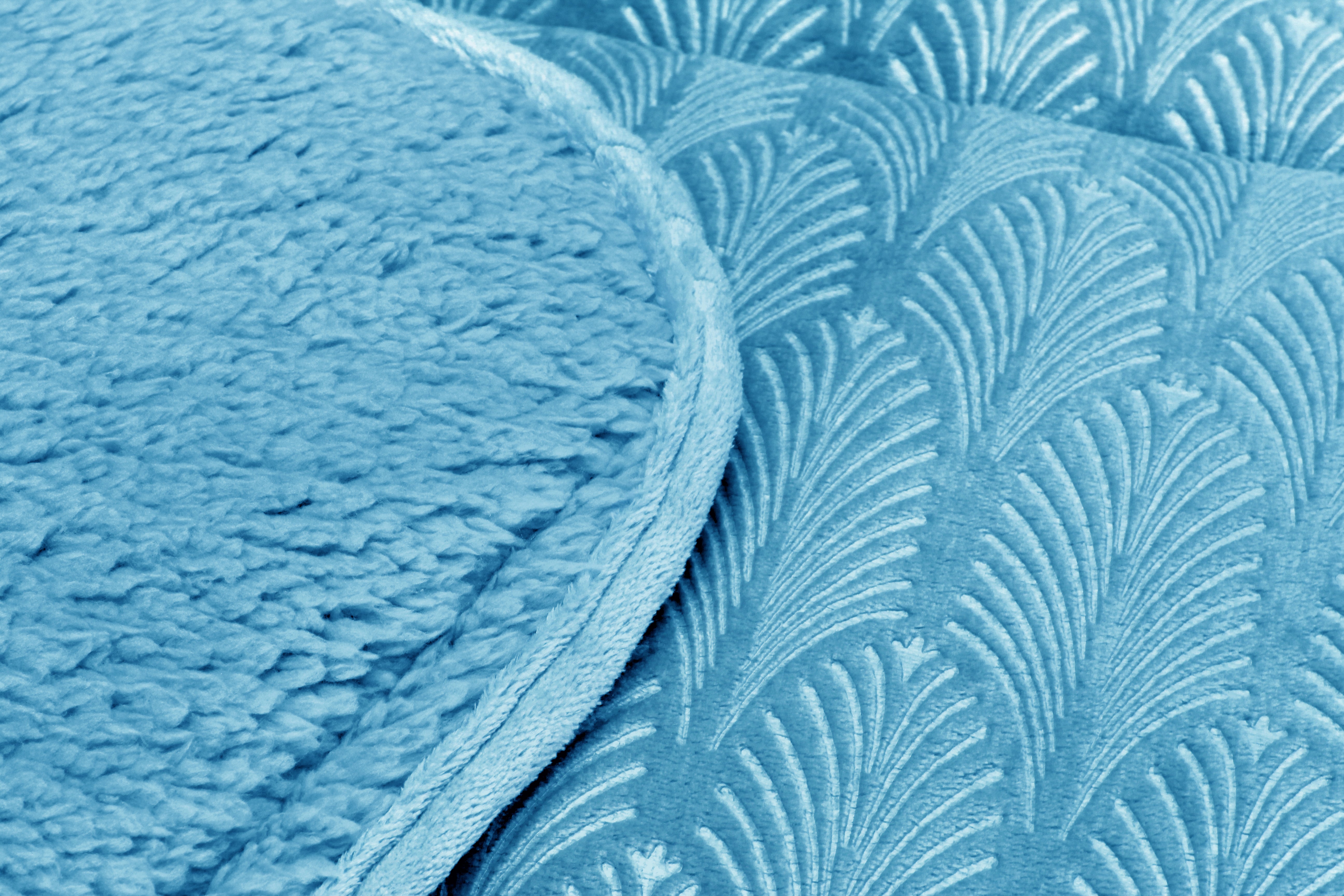Edredom de Borrego Warm Pacífico Azul