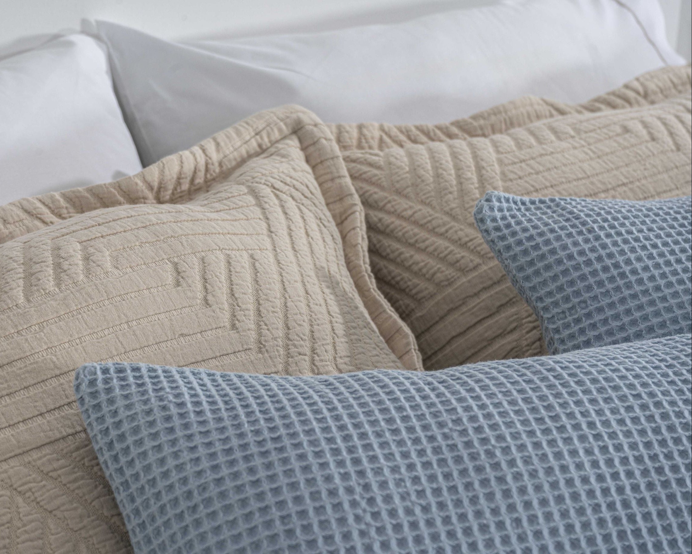 Colcha Jacquard Tomilho Bege