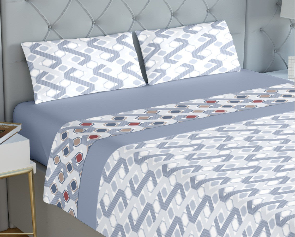 Lençóis de Coralina Heidi Azul