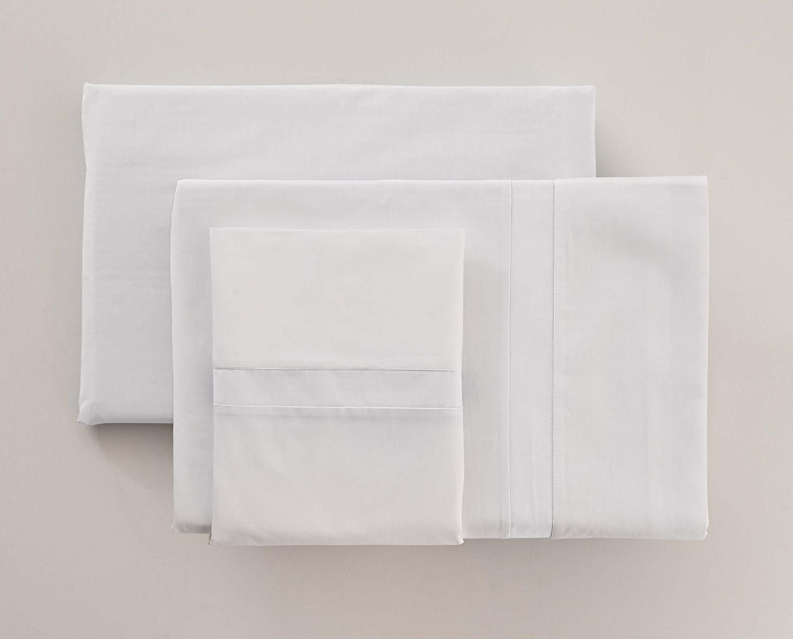 Lençóis Risca Percal 300 Fios - Branco