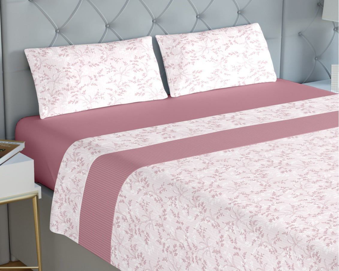 Jogo de Cama de Coralina Clarisse Rosa