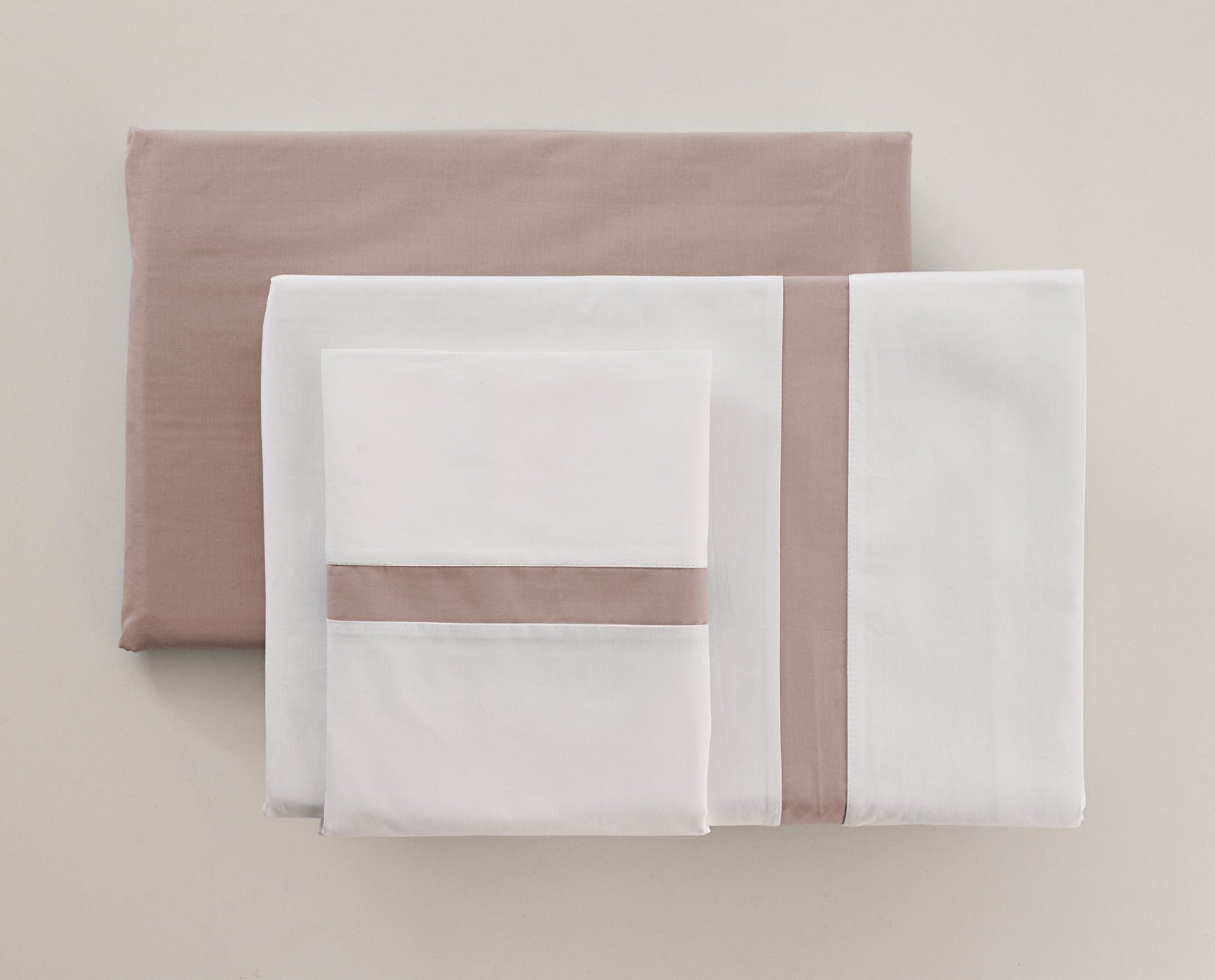 Lençóis Risca Percal 300 Fios - Rosa