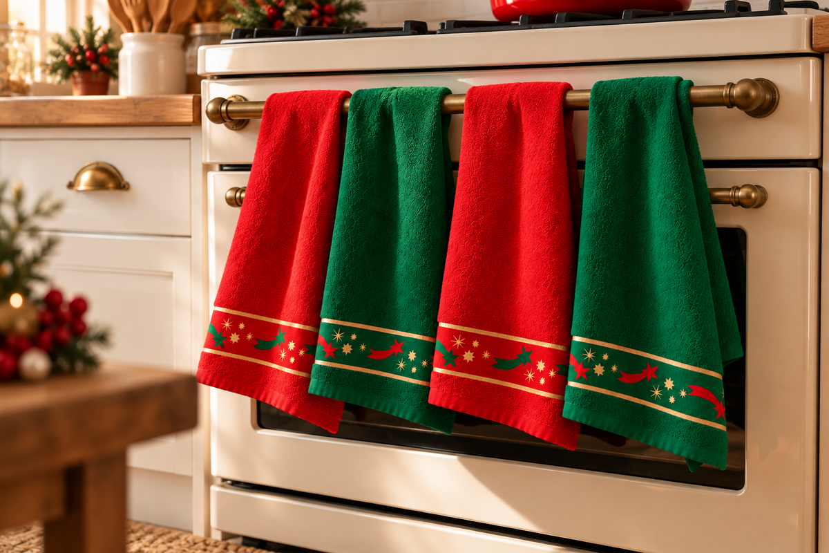 Panos de Cozinha de Natal Estrela