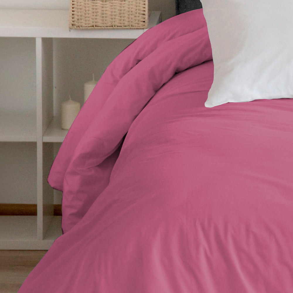 Capa de Edredom Rosa Fúcsia + Fronhas