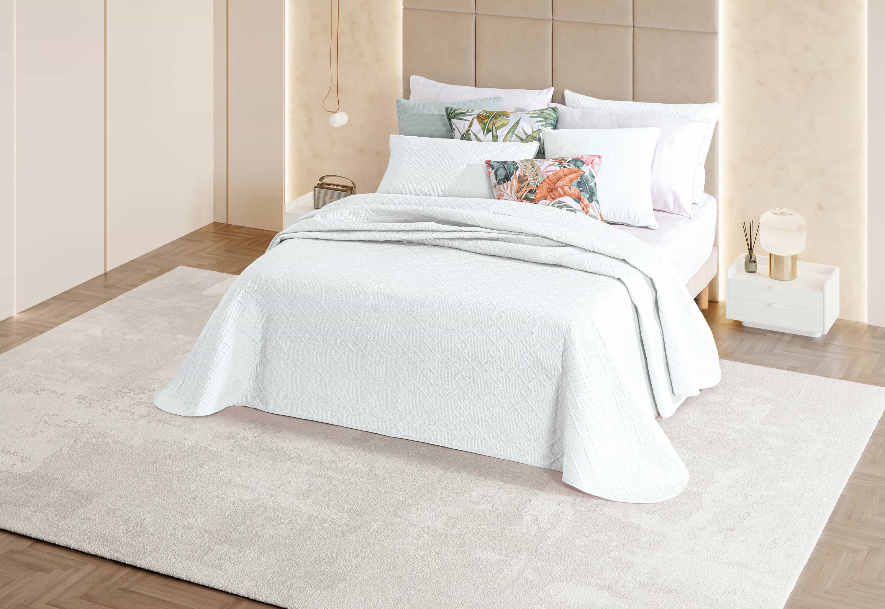Colcha Troia 5 Branco