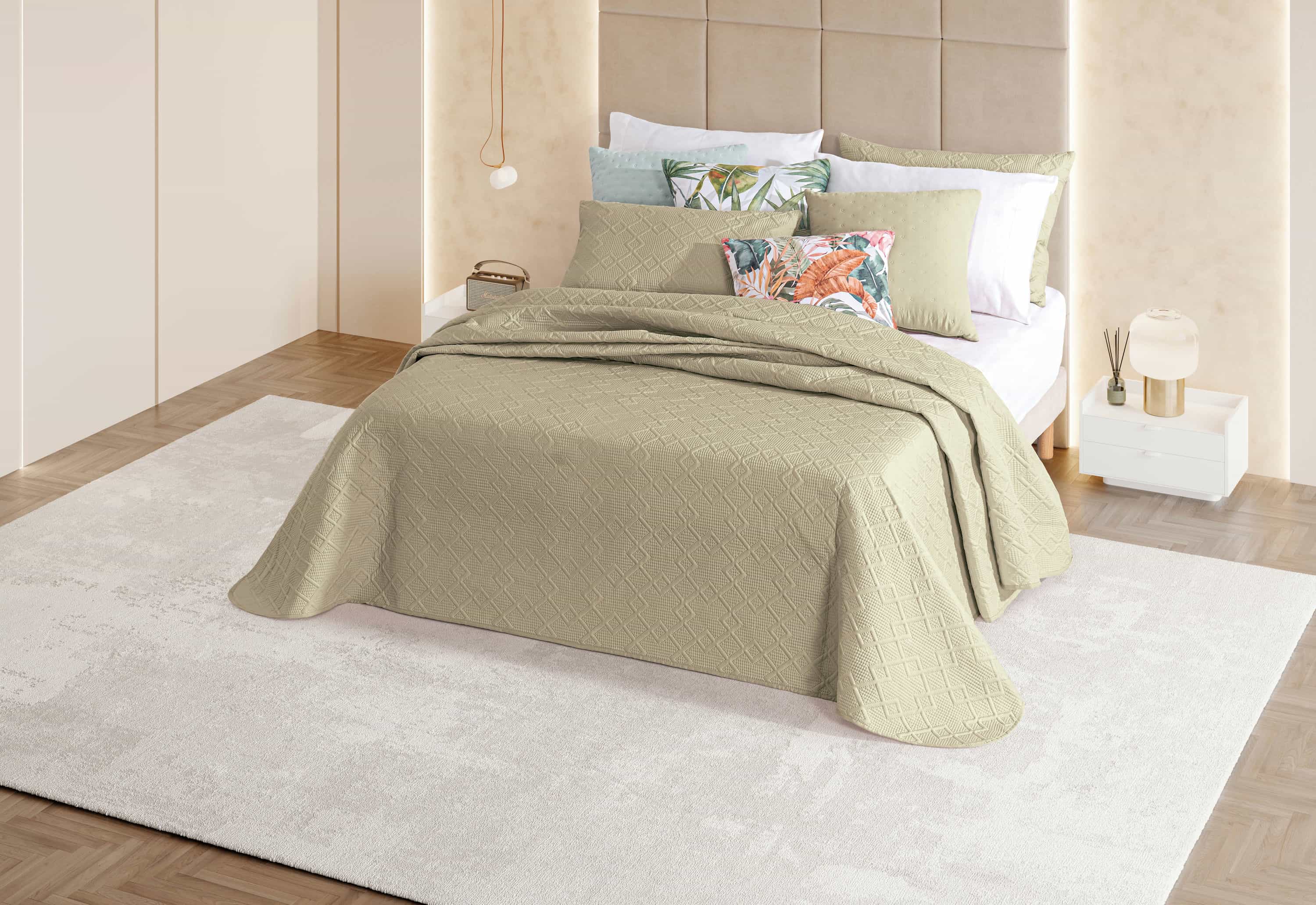 Colcha Troia 5 Taupe