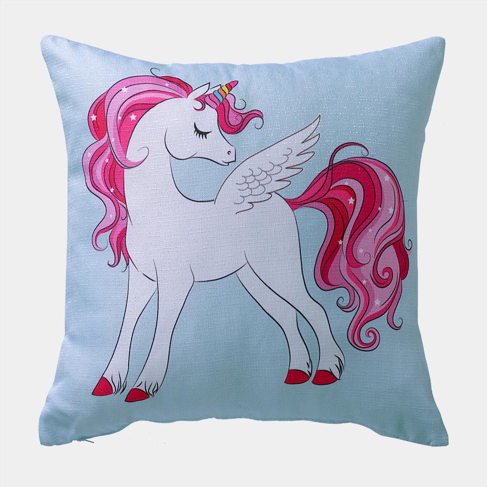 Almofada Decorativa Unicornio Dupla Face