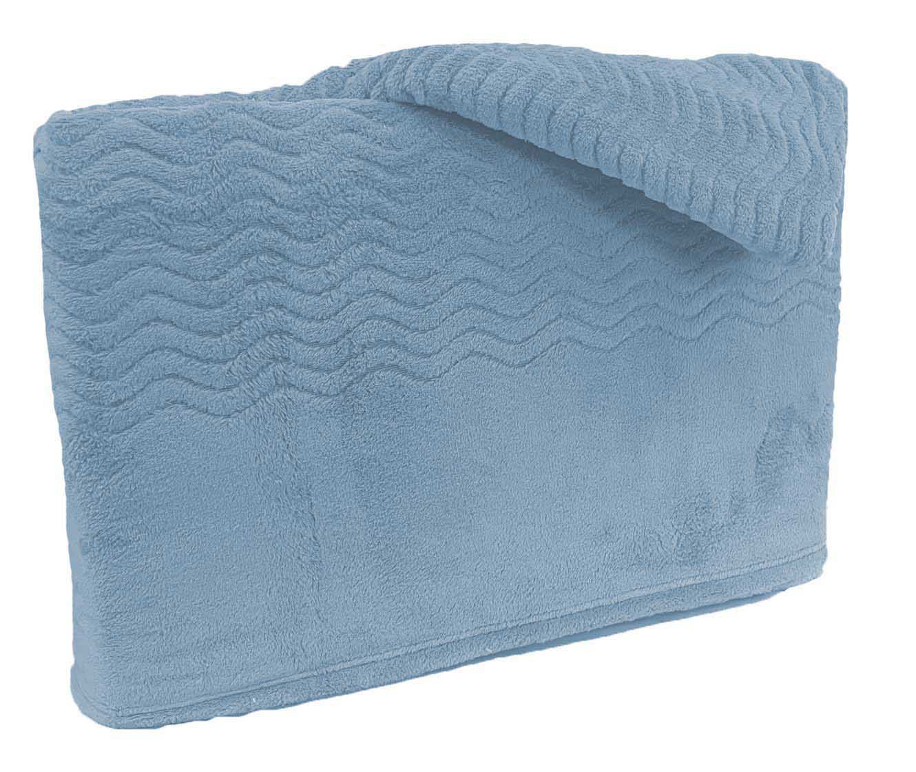 Lençóis de Cama Coralina Lisos ZigZag Azul