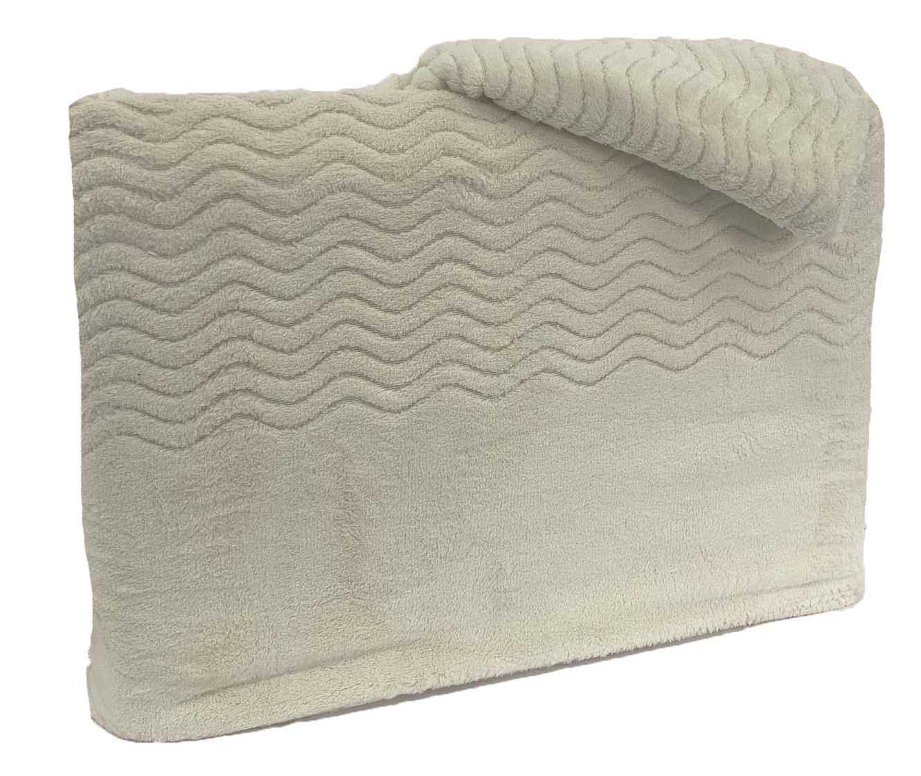 Lençóis de Cama Coralina Lisos ZigZag Pérola