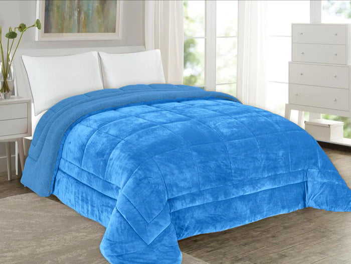 Edredom Pelo de Borrego Super Soft Azul