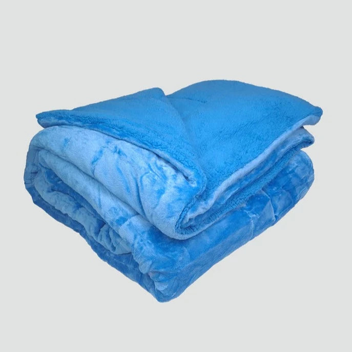 Edredom Pelo de Borrego Super Soft Azul