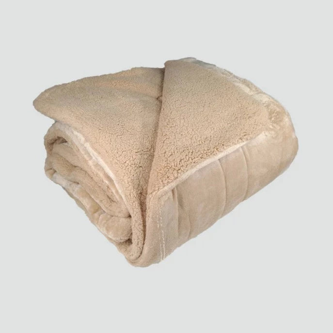 Edredom Pelo de Borrego Super Soft Bege