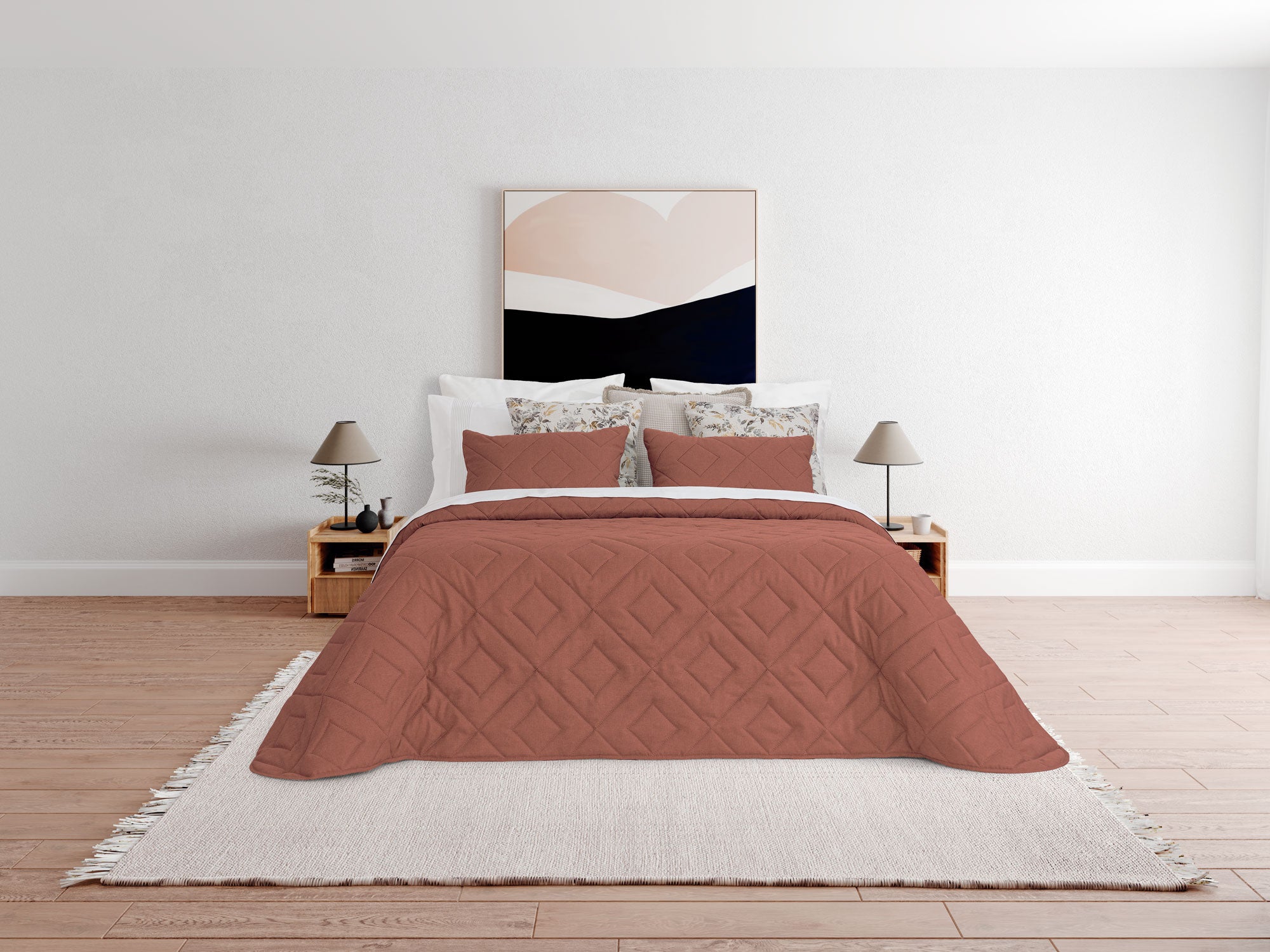 Colcha Pearl Terracota