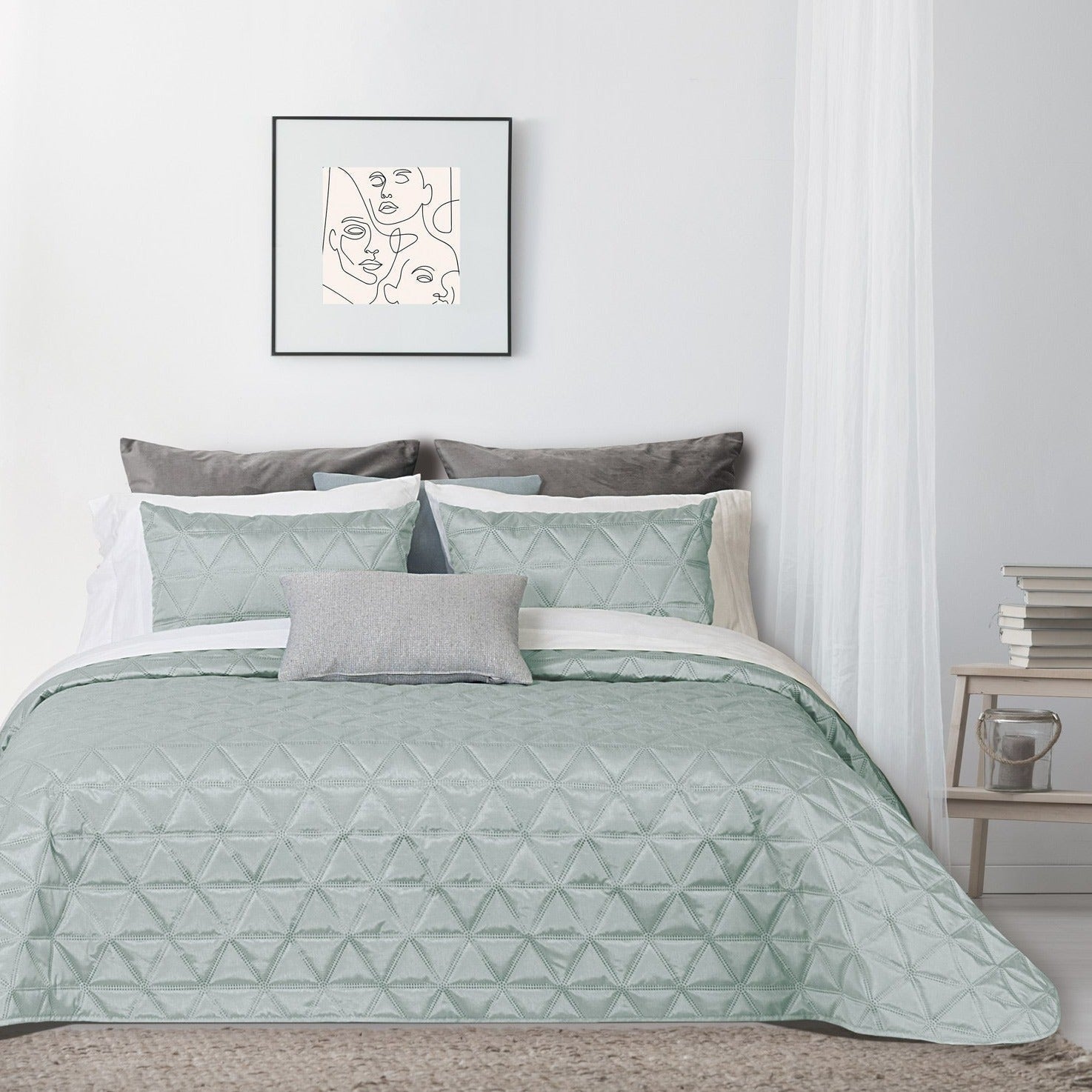 Colcha Lousã Jade - Coleção Primavera Verão - Larbonito