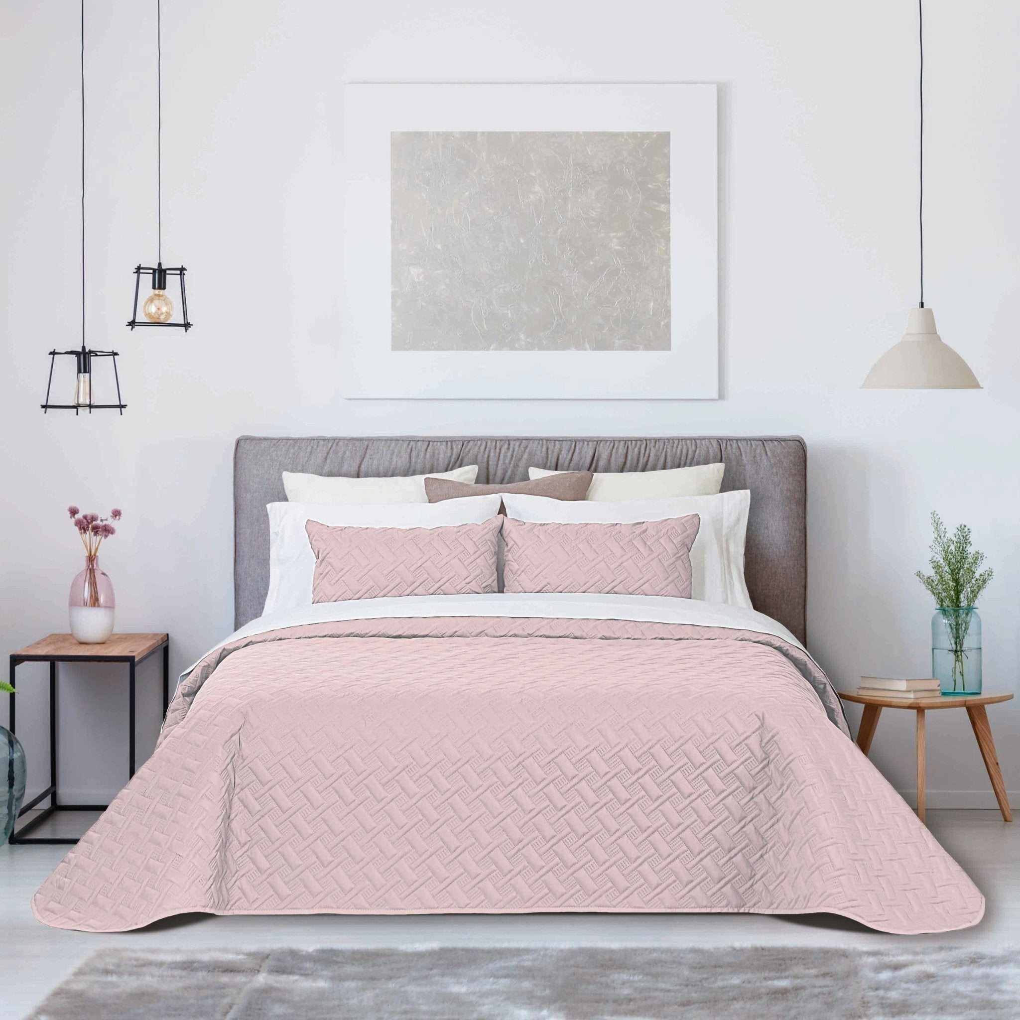 Colcha Troia 4 Rosa - Larbonito