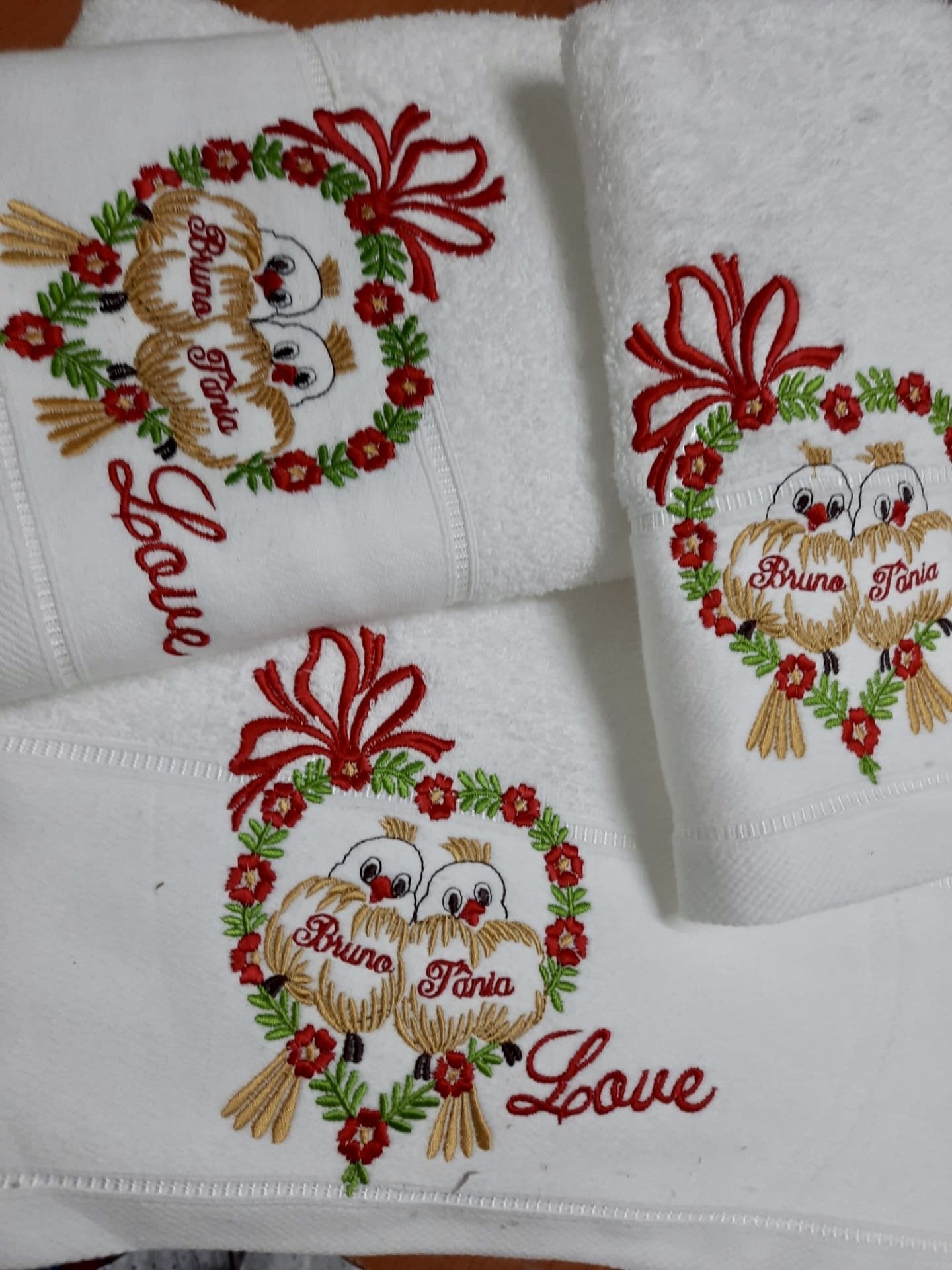 Conjunto de Toalhas Love - Larbonito